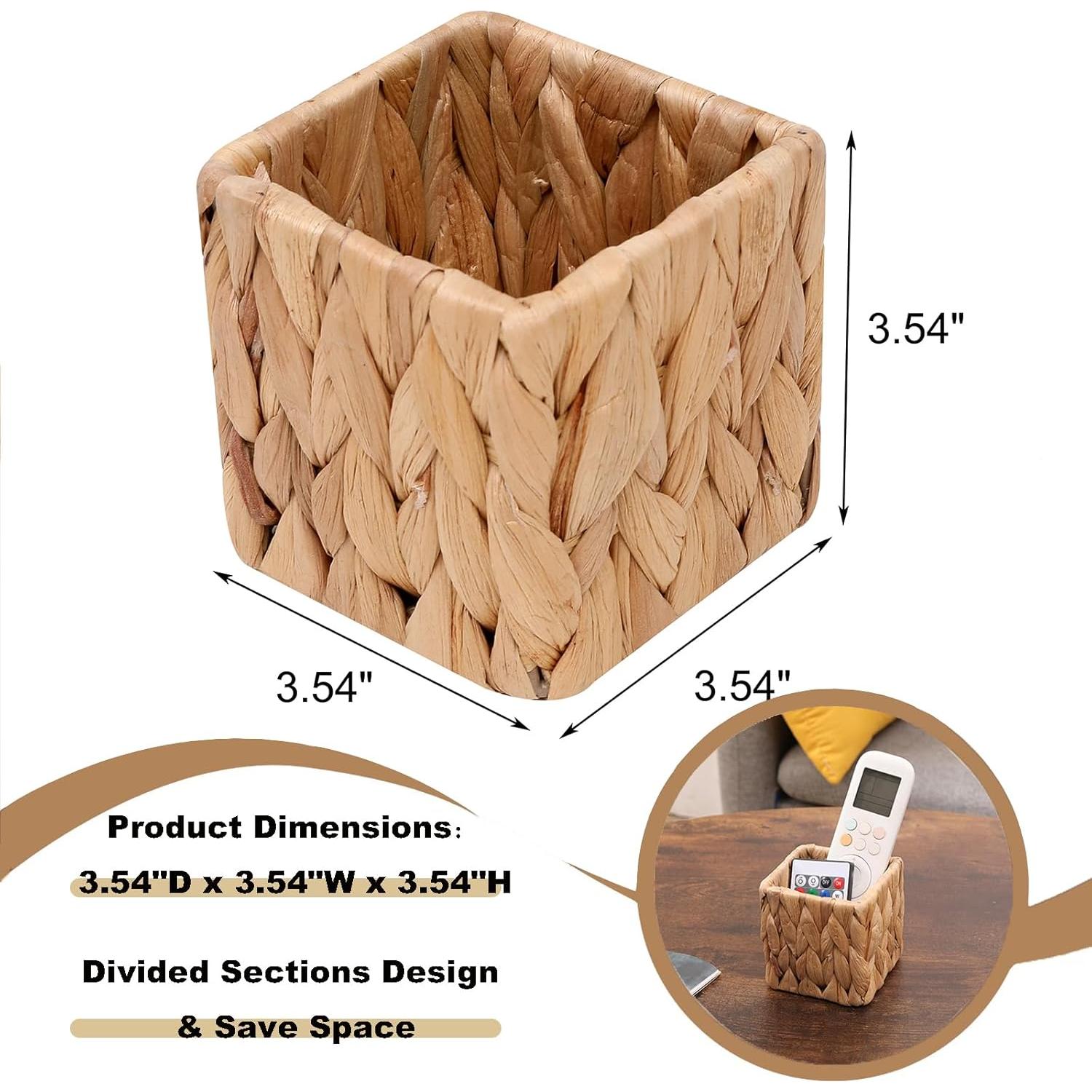 Soporte Organizador de Control Remoto ANHYOCA Marrón 9x9 cm