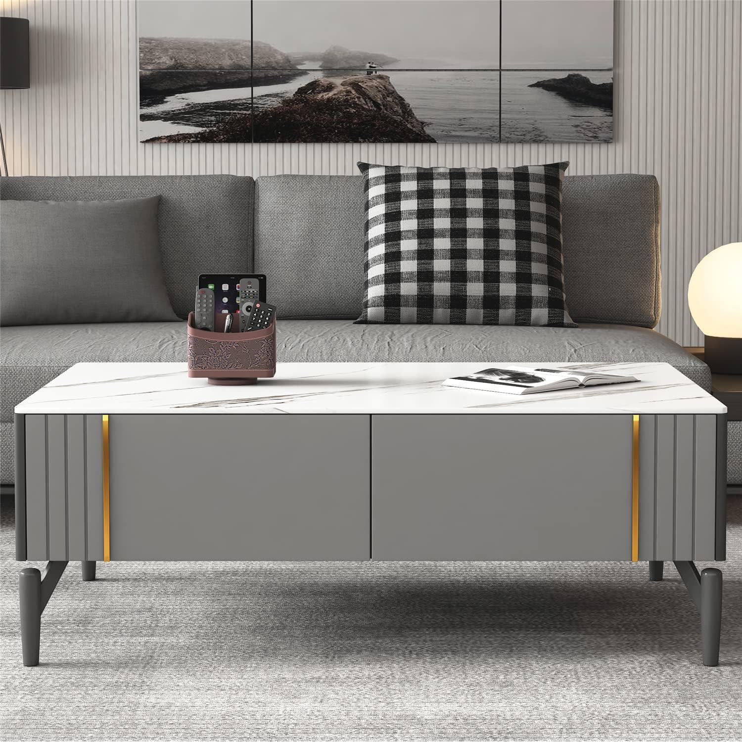 Soporte Organizador de Control Remoto Thipoten - Cuero Sintético Marrón Retro