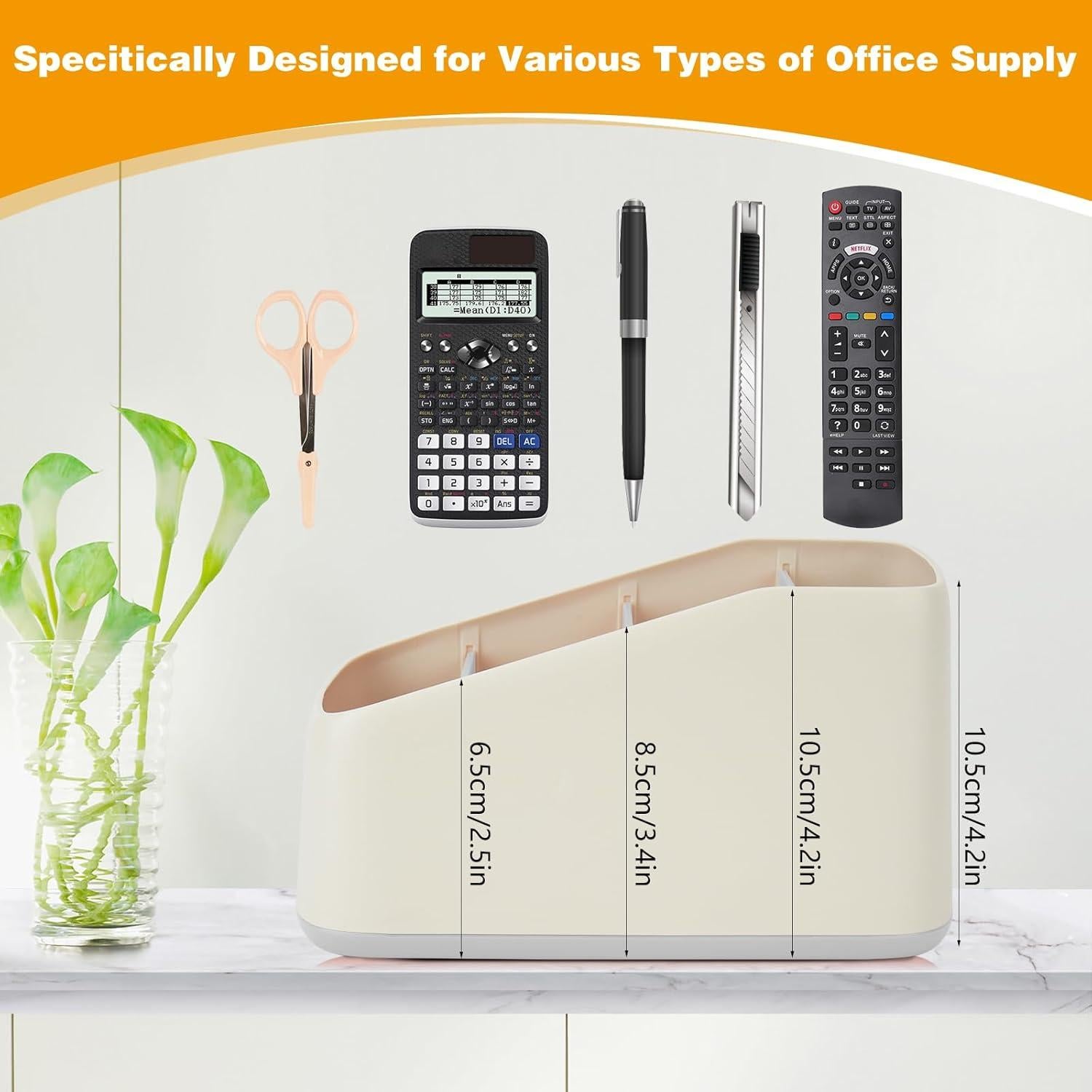 Organizador de Control Remoto DESONAUT 4 Compartimentos Gris