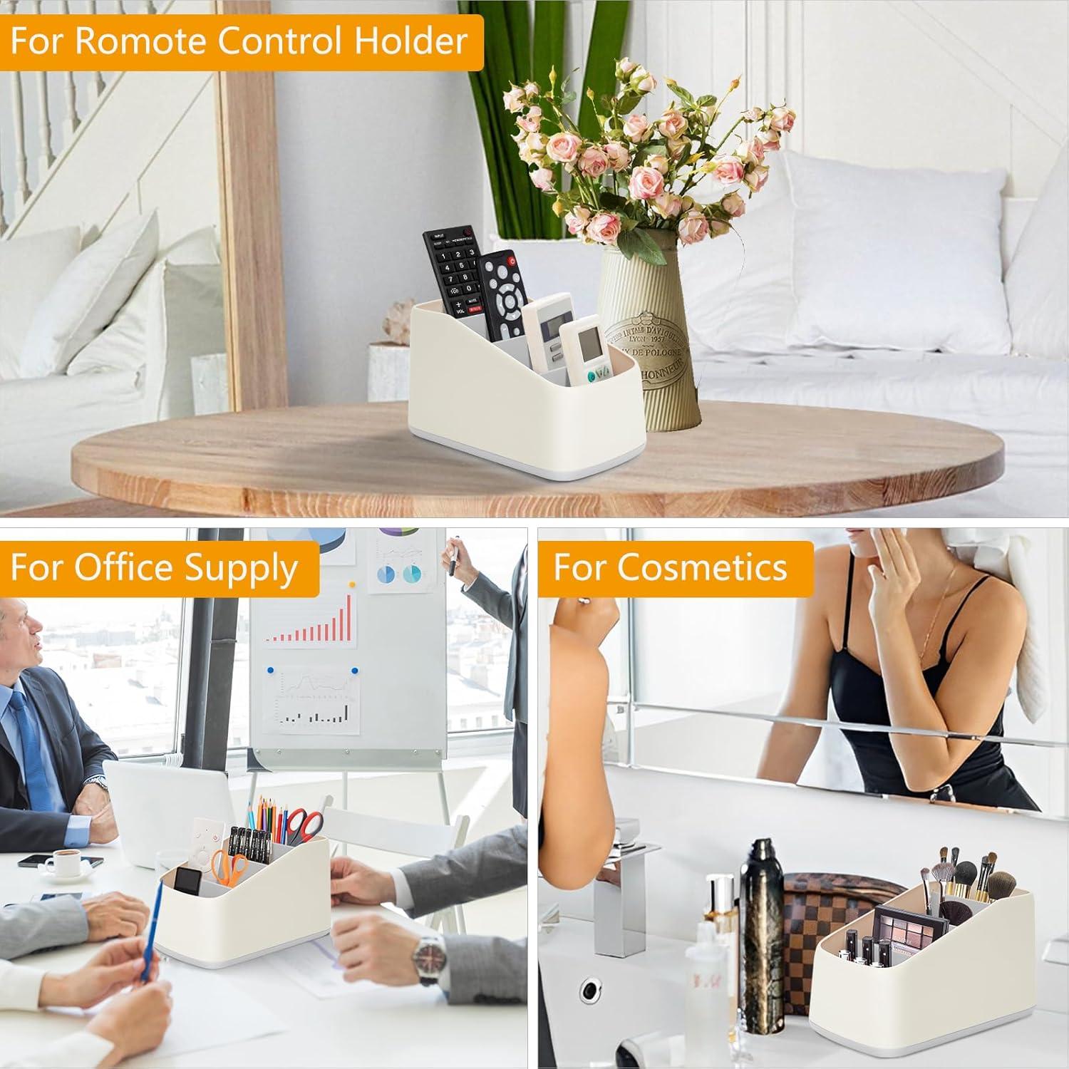 Organizador de Control Remoto DESONAUT 4 Compartimentos Gris