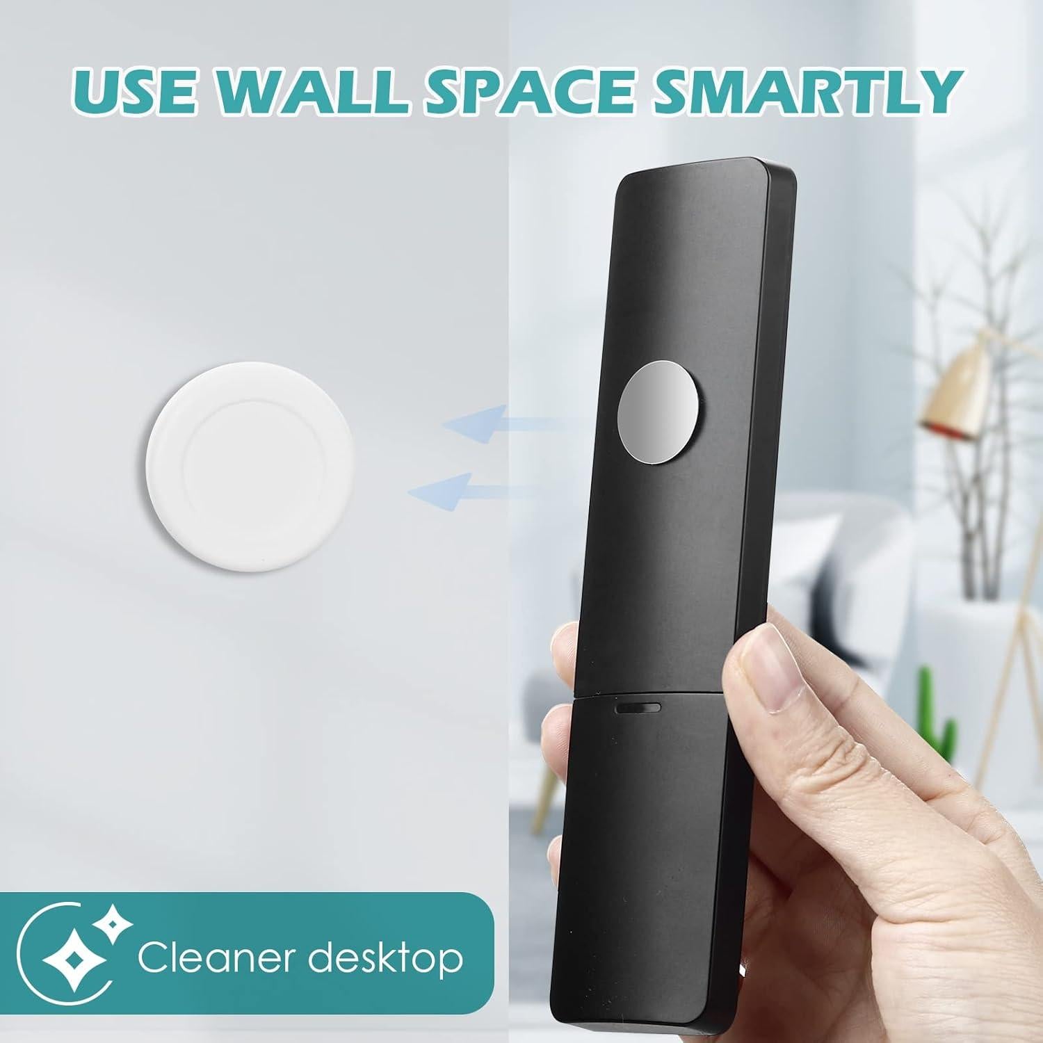 Soporte Magnético para Control Remoto WALLFID 5 Piezas Blanco