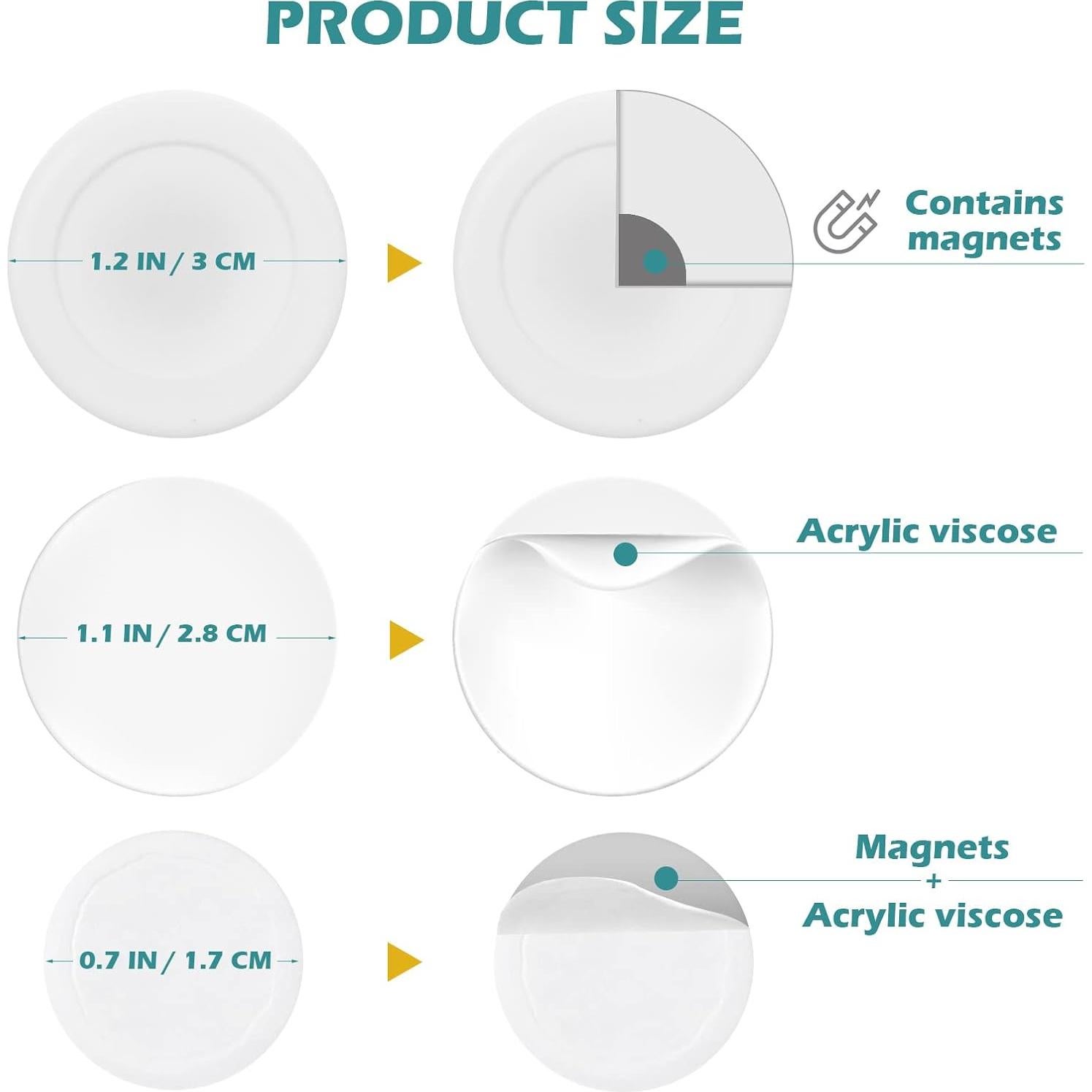 Soporte Magnético para Control Remoto WALLFID 5 Piezas Blanco