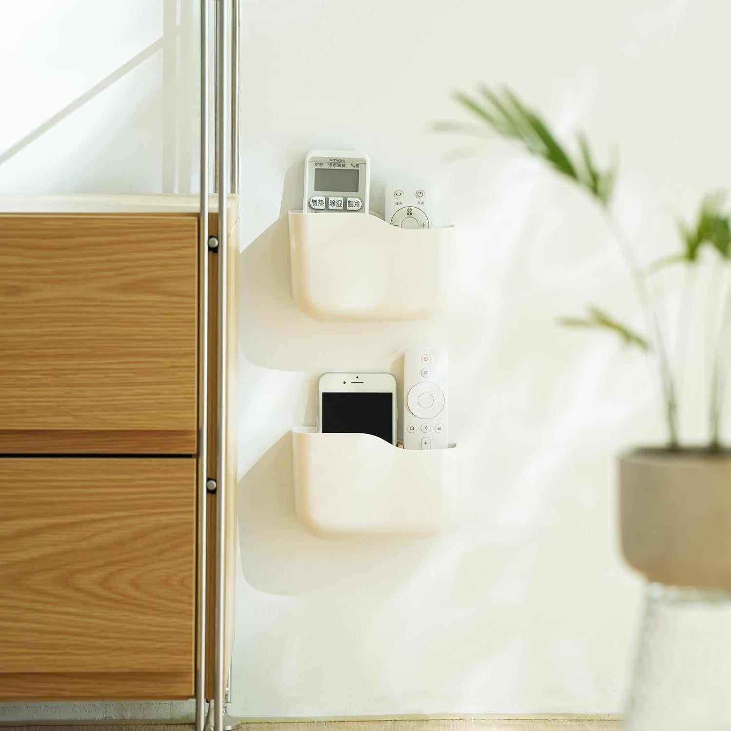 Soporte Adhesivo para Control Remoto SUNFICON 3 Pack Blanco