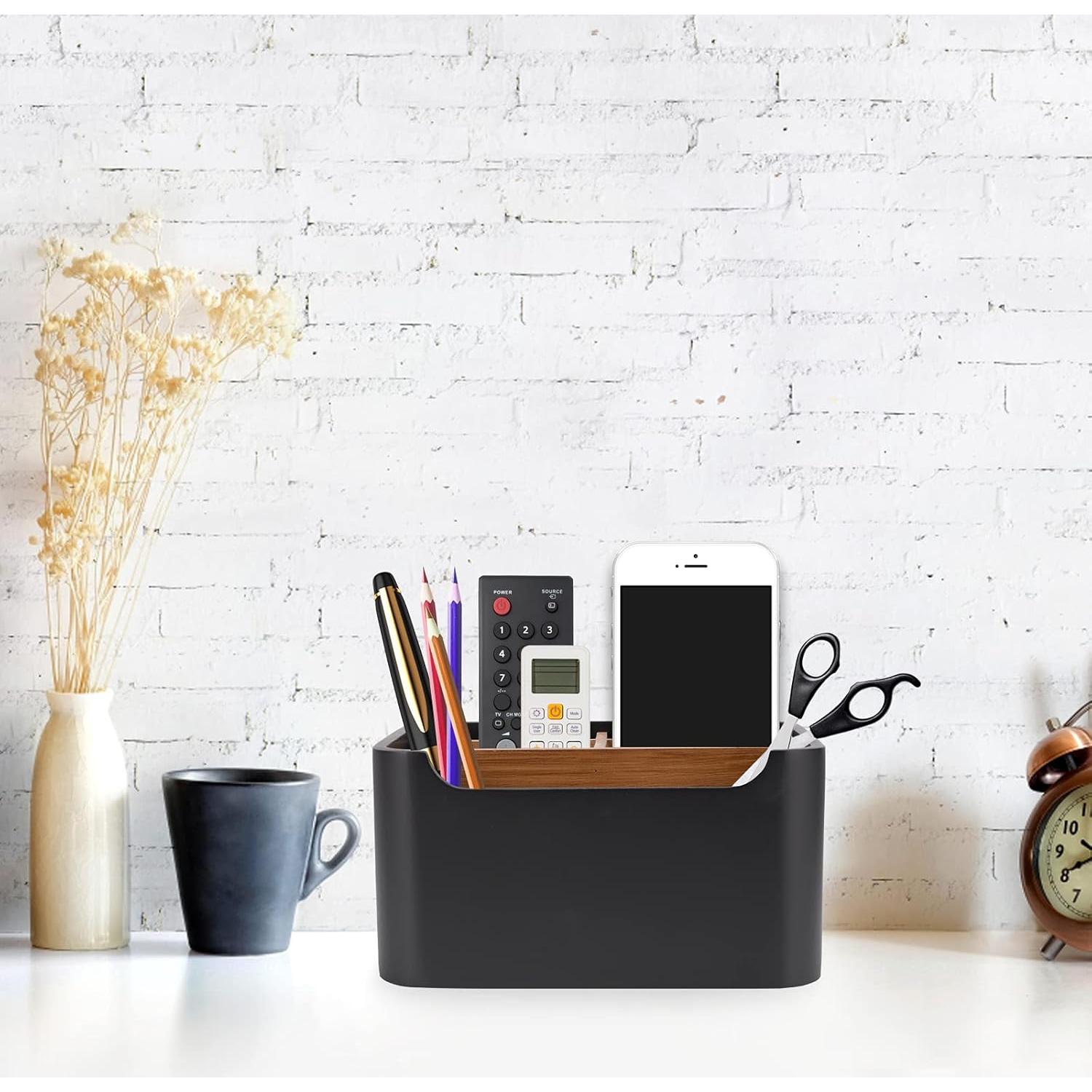 Organizador de Escritorio SZYRL Negro - Almacenamiento Multifuncional