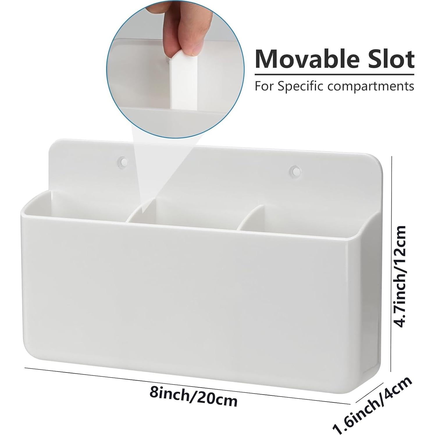 Soporte de Control Remoto de Pared Kulusion Blanco 3 Ranuras