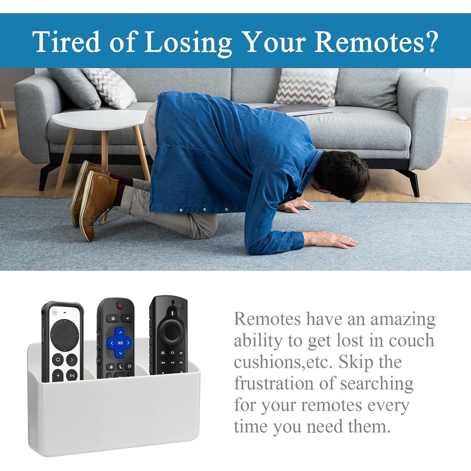 Soporte de Control Remoto de Pared Kulusion Blanco 3 Ranuras