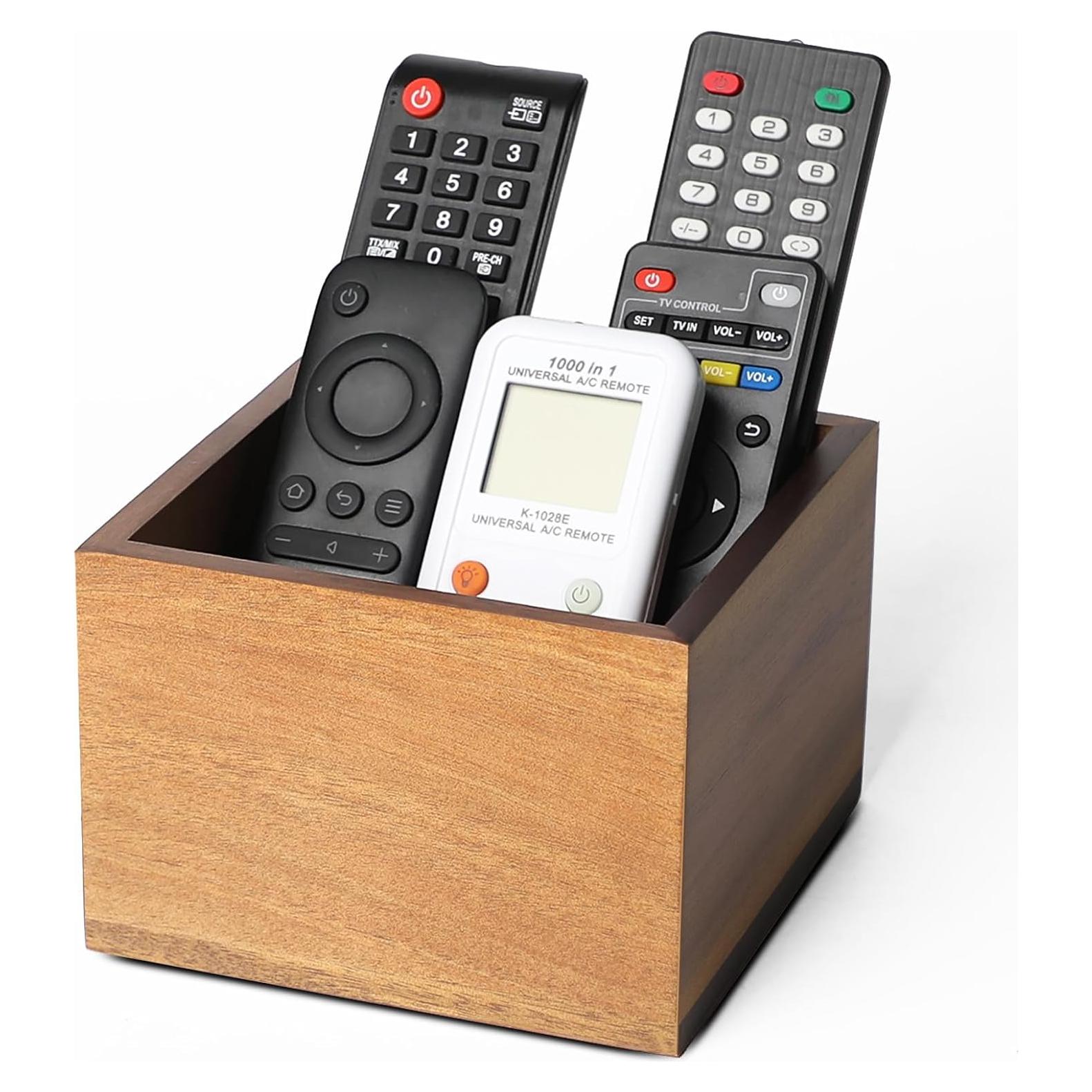 Soporte de Control Remoto de Madera Acacia LBEMEY - Marrón