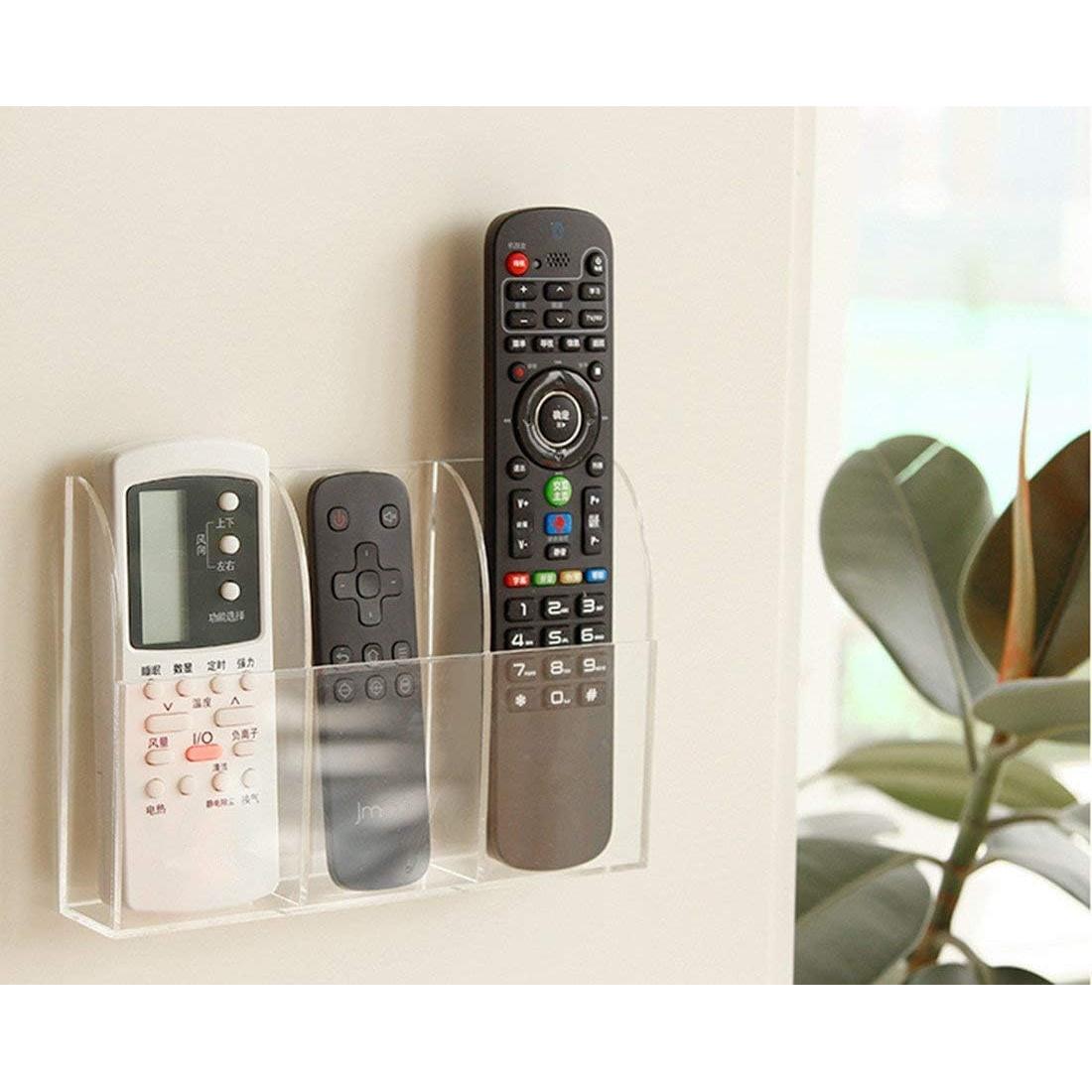 Soporte Organizador de Control Remoto APSOONSELL Acrílico 3 Compartimentos