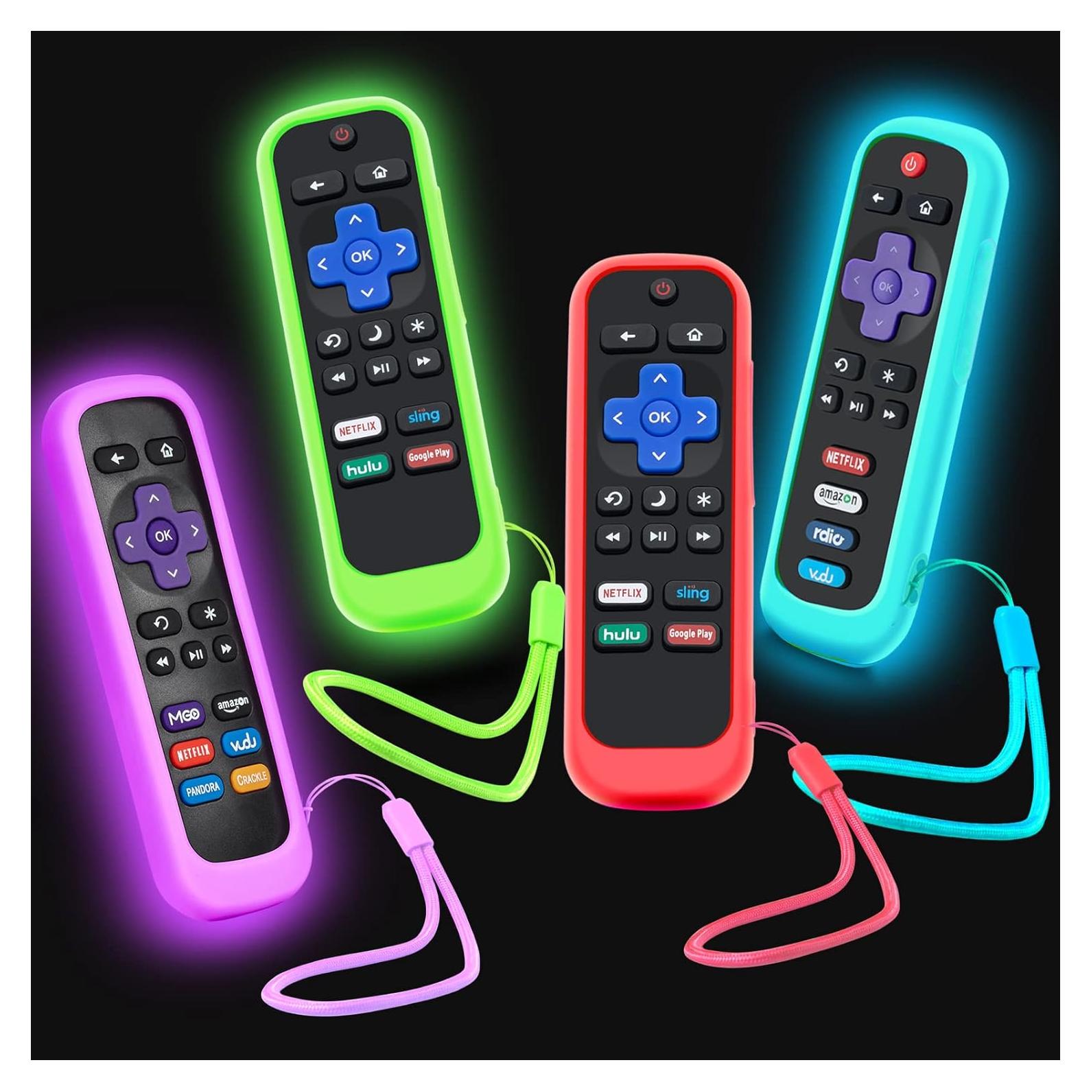 Funda de Silicona para Control Remoto Roku - Silicloak - Brilla en la Oscuridad