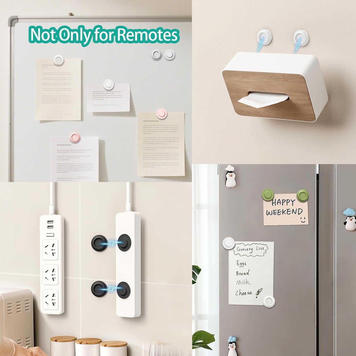 Soporte Magnético para Control Remoto Freewindo - 5 Piezas Blanco