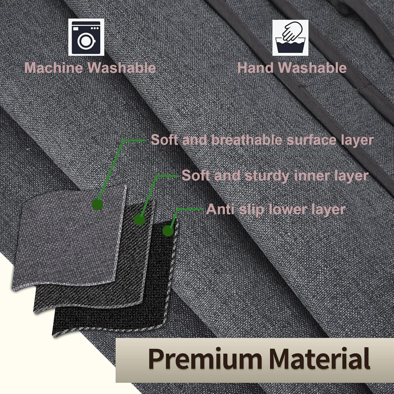 Soporte Organizador de Control Remoto Teniux Gris Oscuro 5 Bolsillos