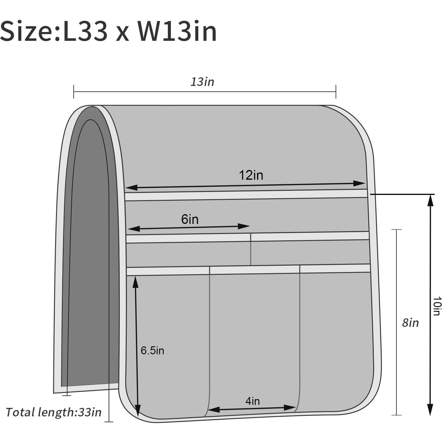 Soporte Organizador de Control Remoto Teniux Gris Oscuro 5 Bolsillos