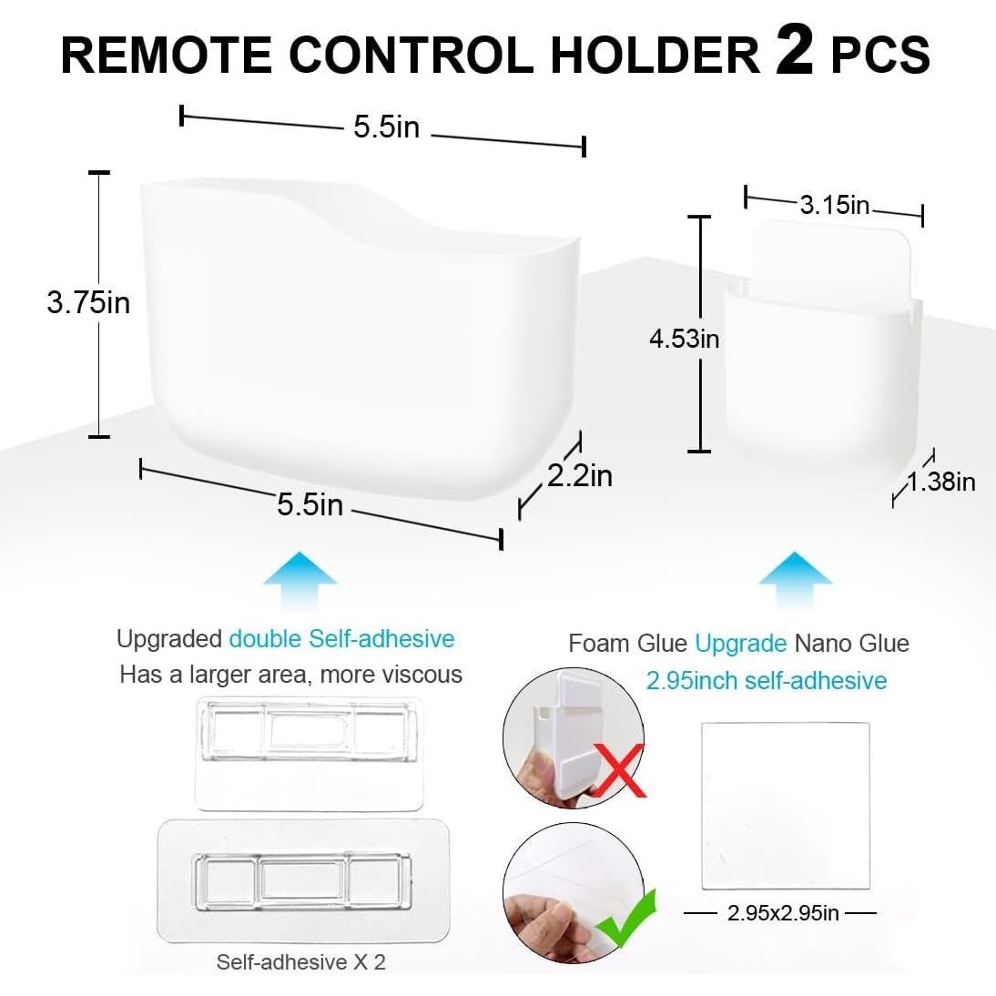 Soporte de Control Remoto ITATIOLFY Blanco Marfil 4 Compartimentos