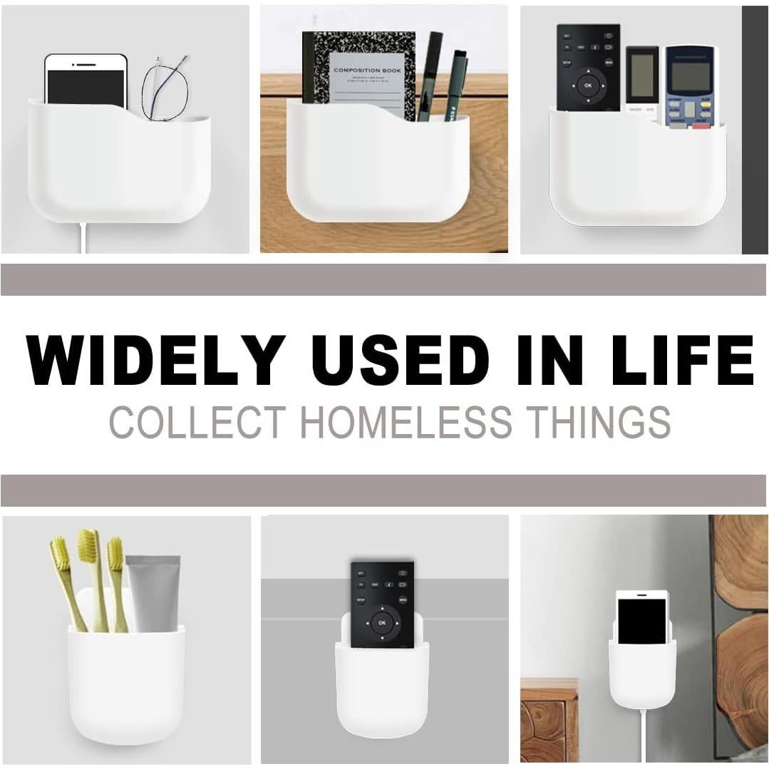 Soporte de Control Remoto ITATIOLFY Blanco Marfil 4 Compartimentos