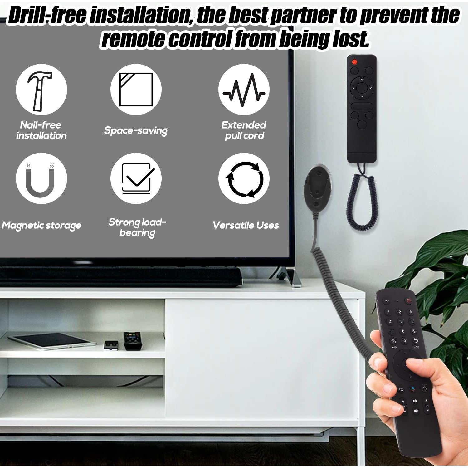 Soporte Magnético para Control Remoto Gosknor - 4 Piezas