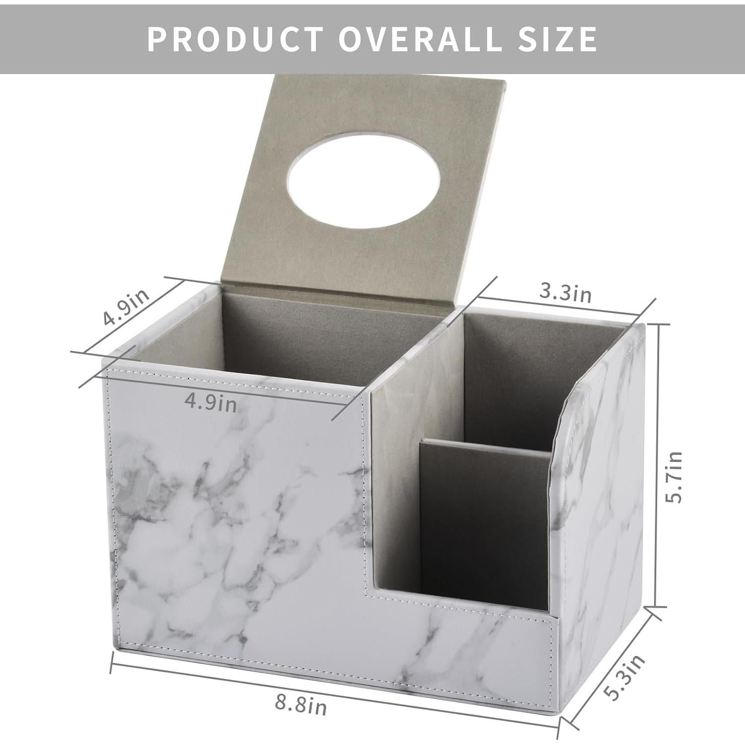 Cubierta de Caja de Tejido XNONE Cuadrada Blanca 22.4x13.5x14.5cm