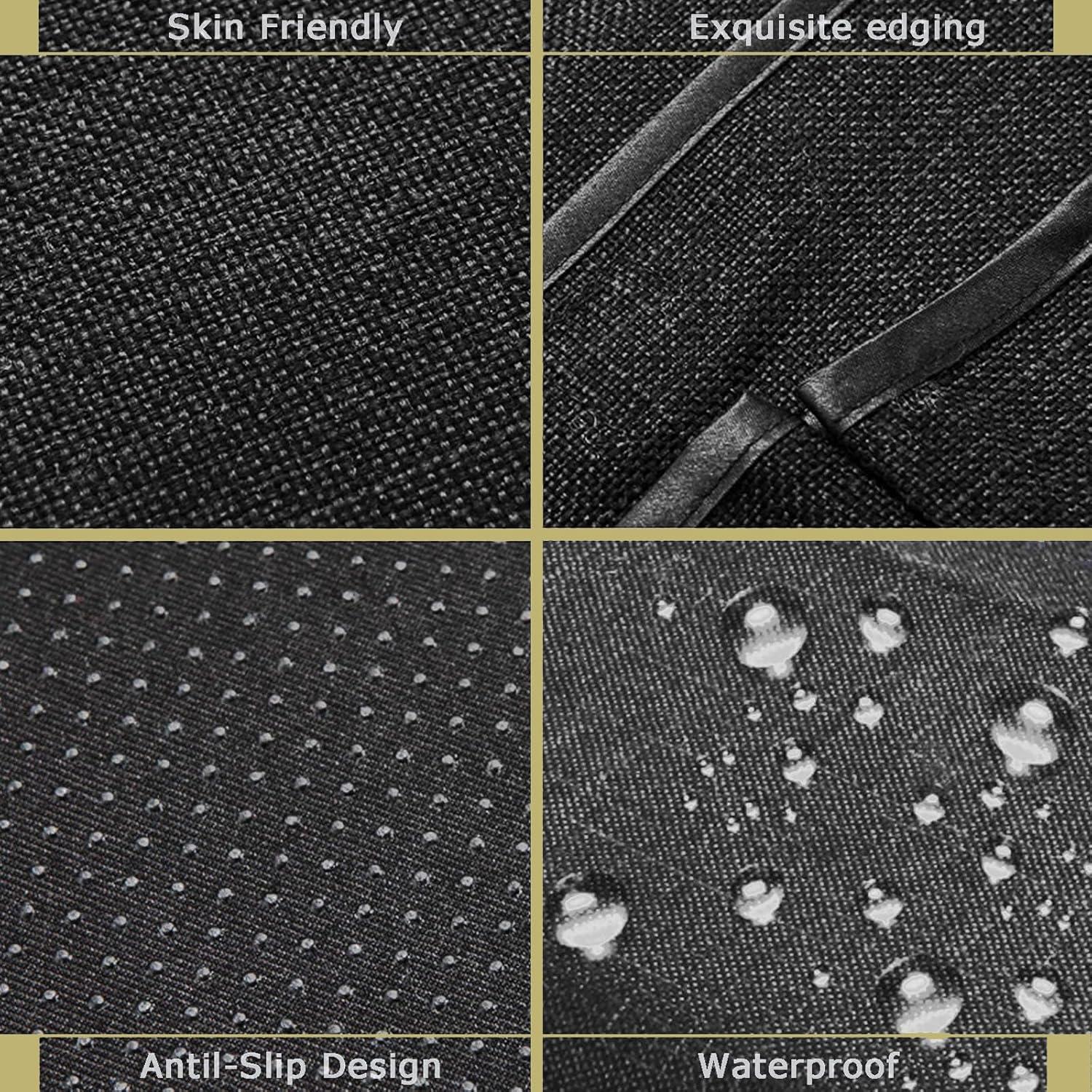 Organizador de Reposabrazos QingLemon 33cm Negro 5 Bolsillos