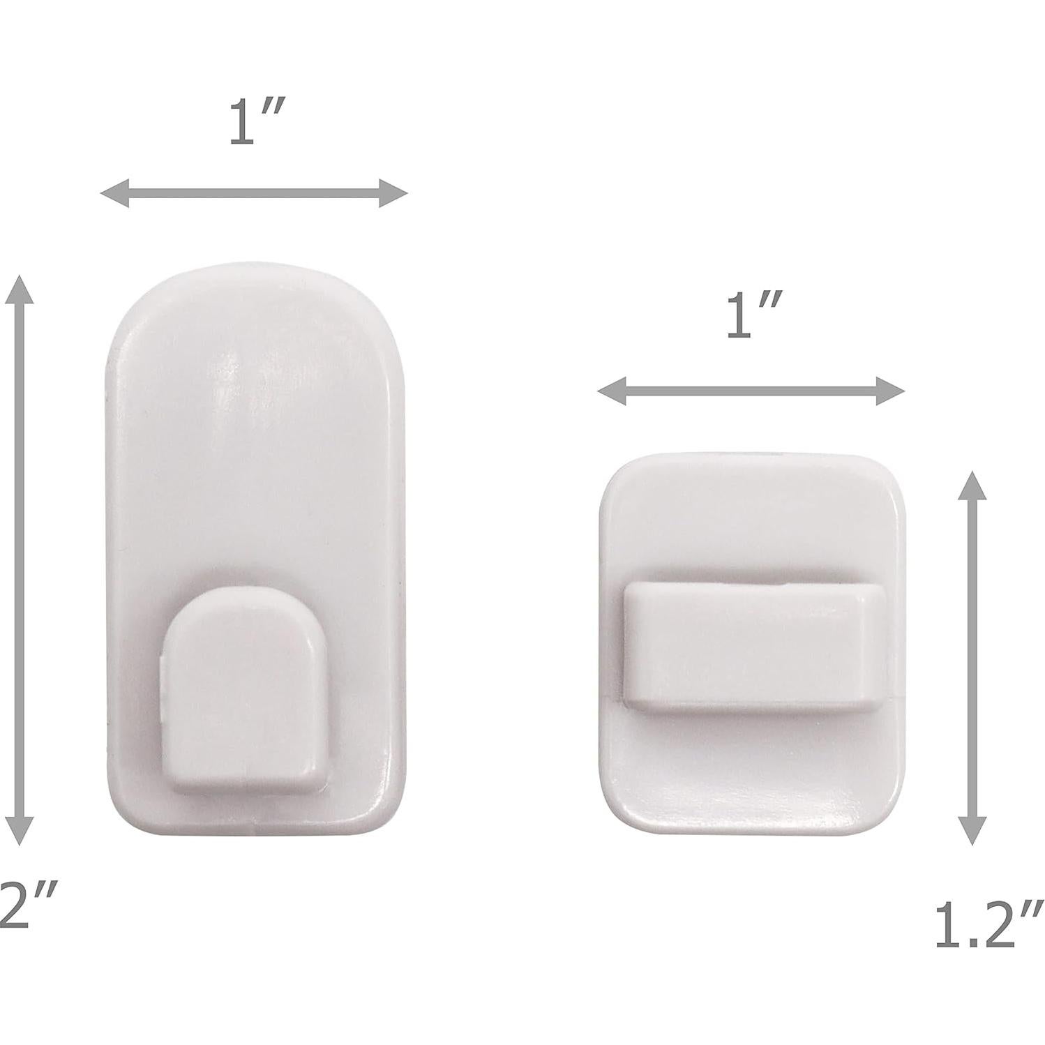 Juego de 4 Soportes de Pared Adhesivos Excelity para Control Remoto