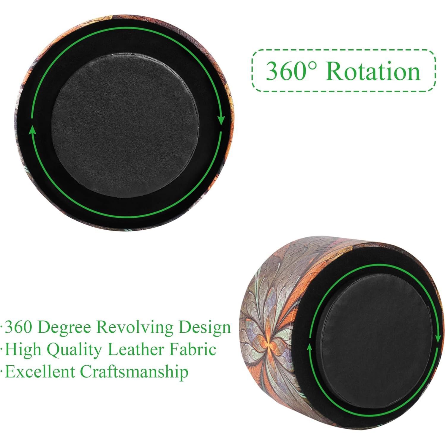 Organizador de Escritorio Redondo LIZIMANDU Floral Naranja 360°