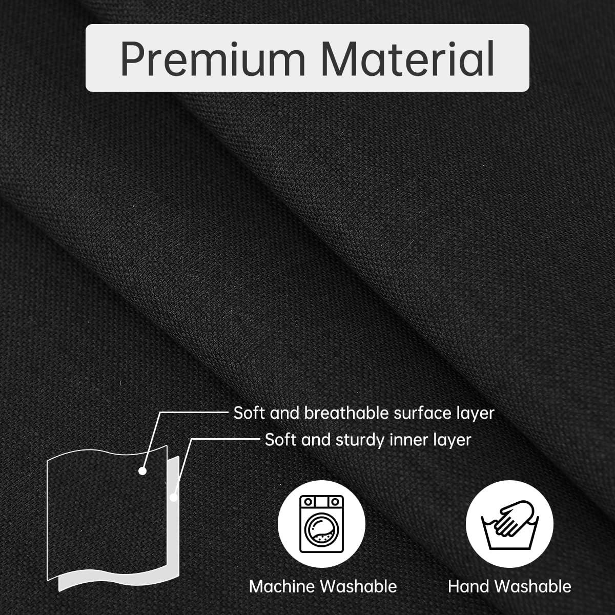 Caddy de Lino Guken Negro para Sillón con 6 Bolsillos