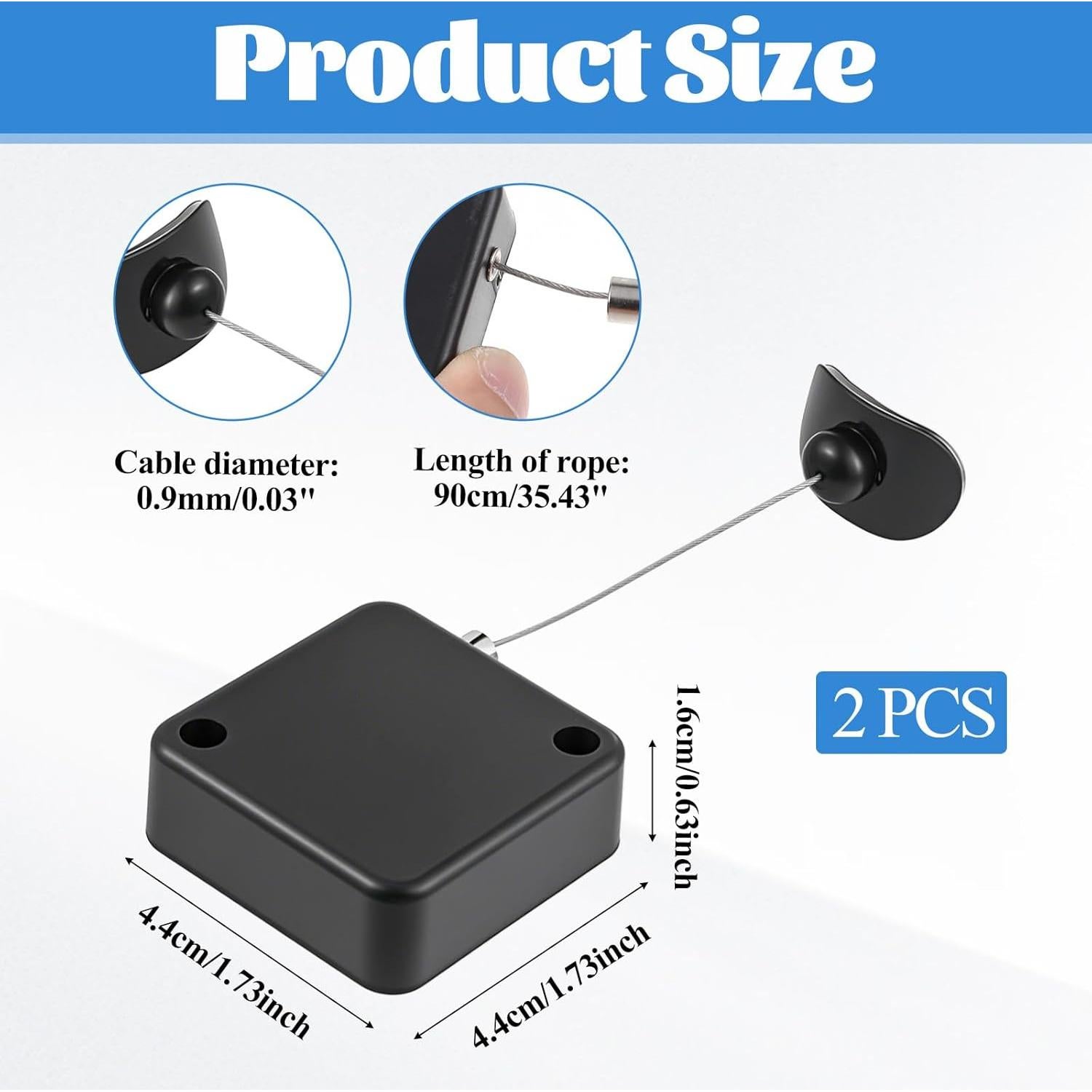 Cuerda Retráctil de Control Remoto Psyqtsuary 1M con Candado