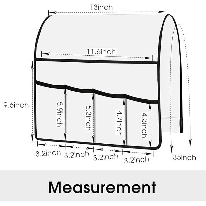 Organizador de Reposabrazos Joywell Beige con 6 Bolsillos