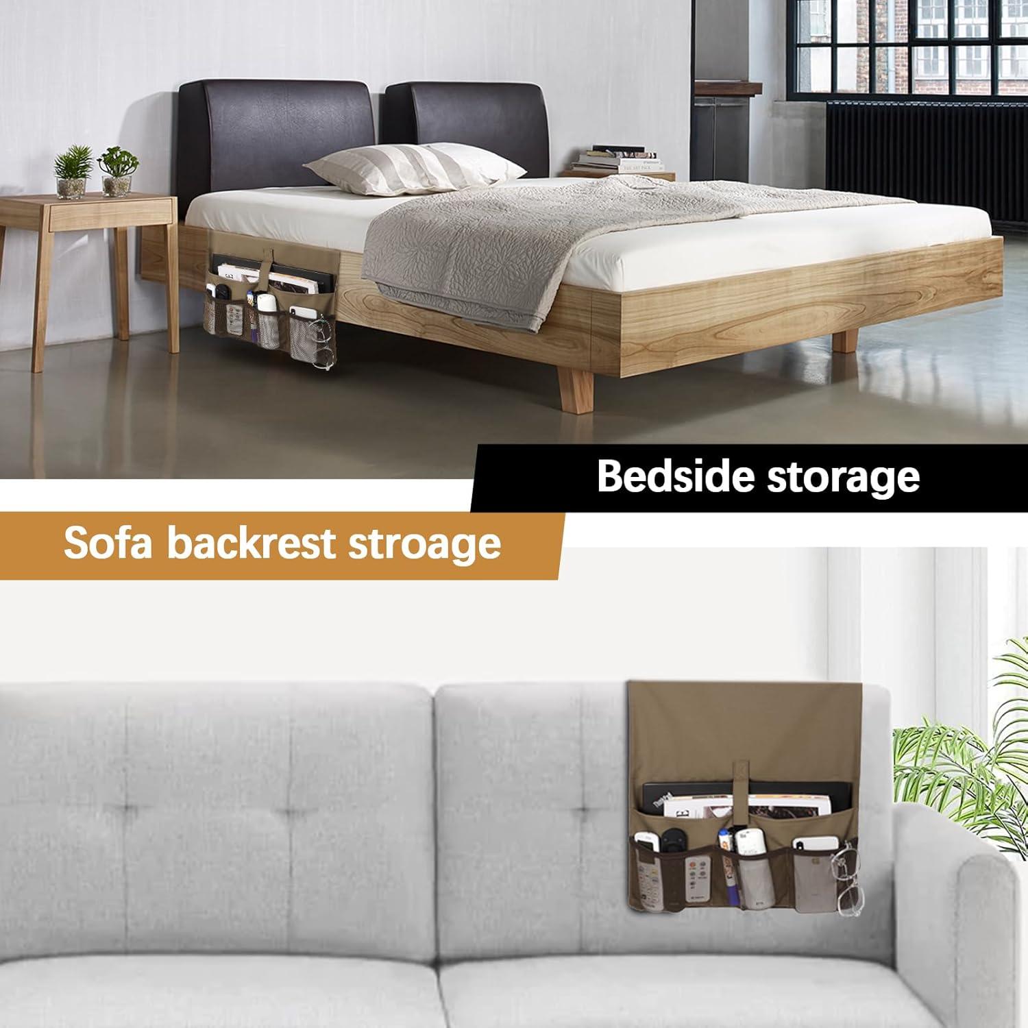 Soporte de Revistas para Sofá WOMACO Marrón 40.64x88.9 cm