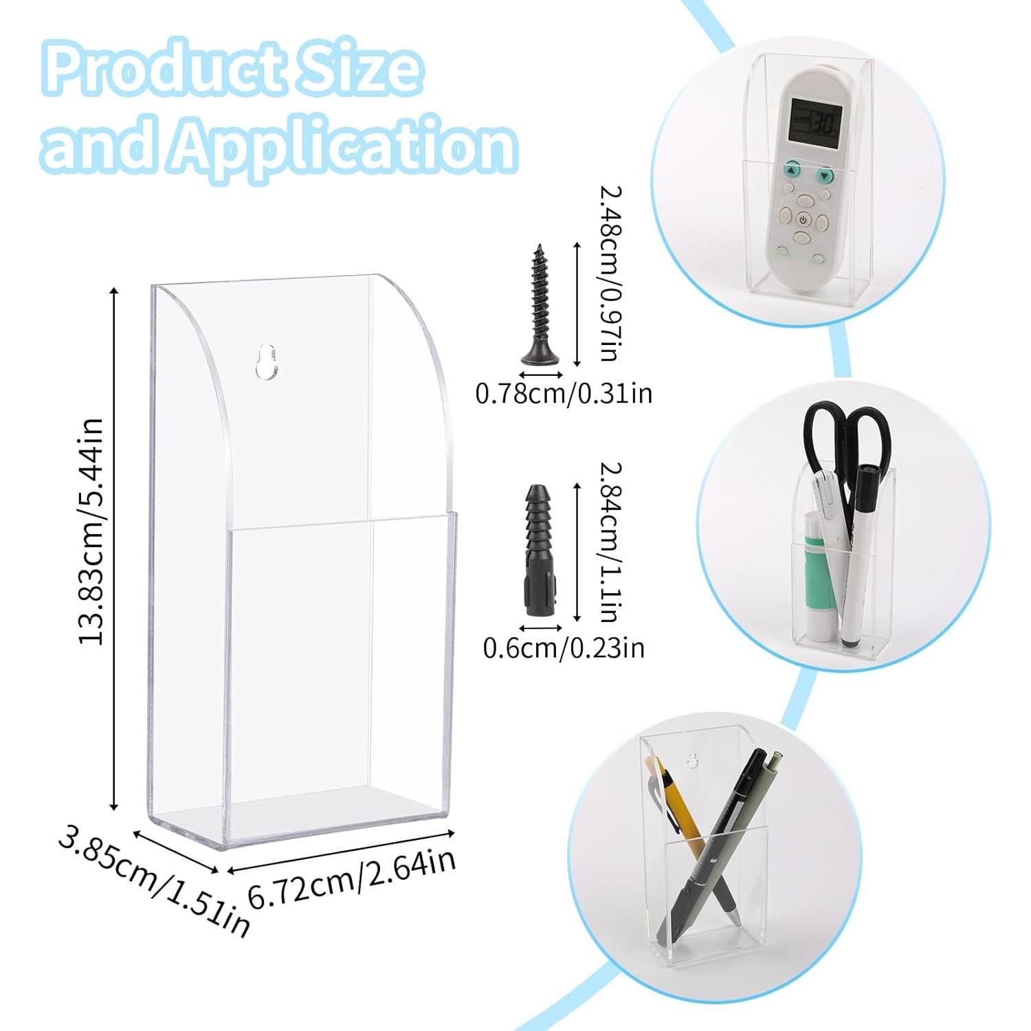 Soporte de Pared para Control Remoto Bruislard Transparente 14cm