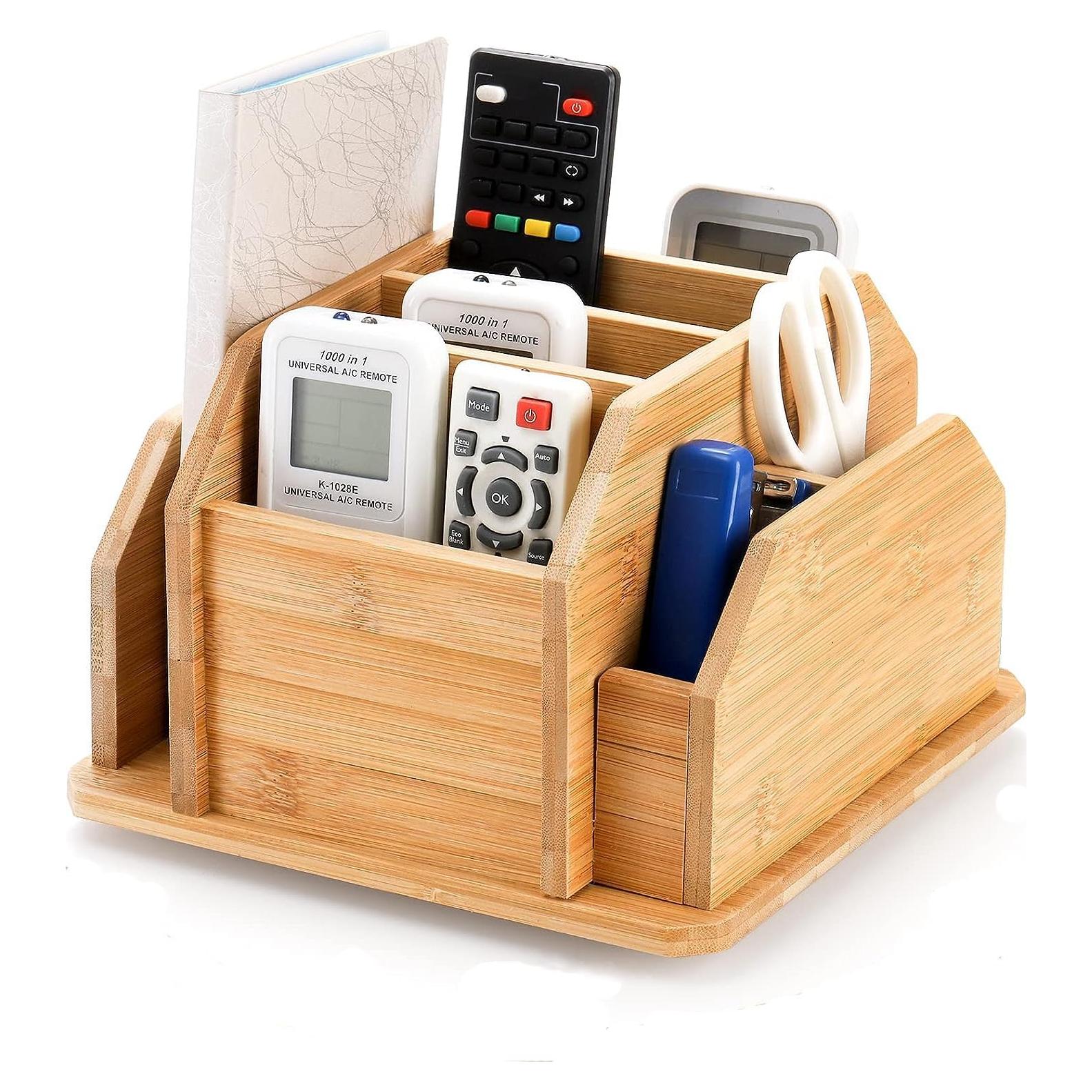 Soporte Giratorio de Bambú Yarlung 7 Compartimentos 360°