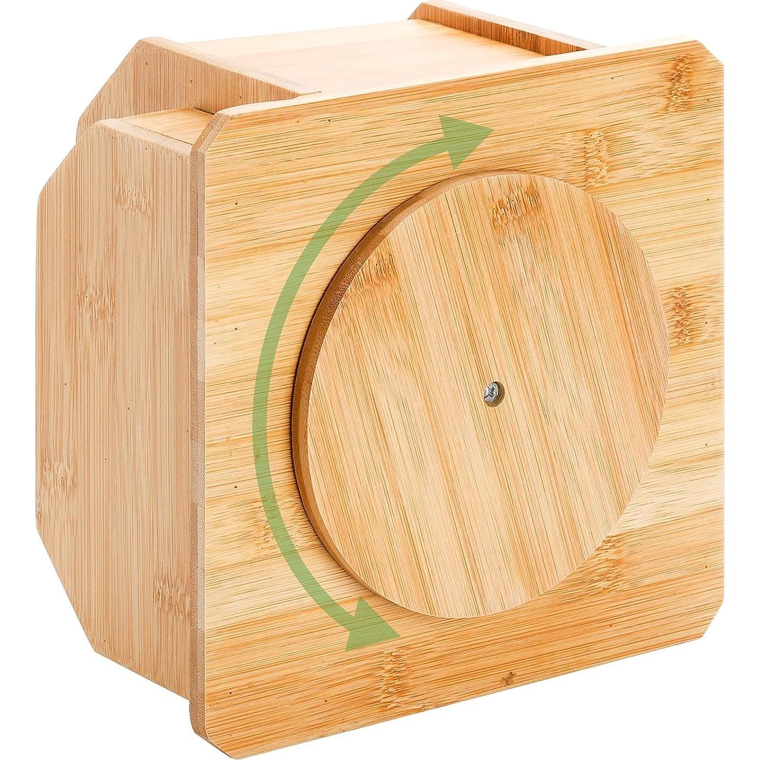 Soporte Giratorio de Bambú Yarlung 7 Compartimentos 360°