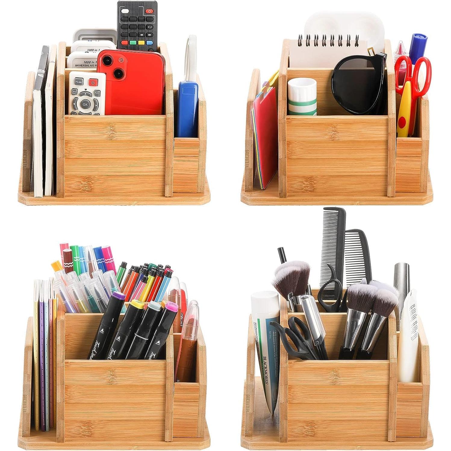 Soporte Giratorio de Bambú Yarlung 7 Compartimentos 360°