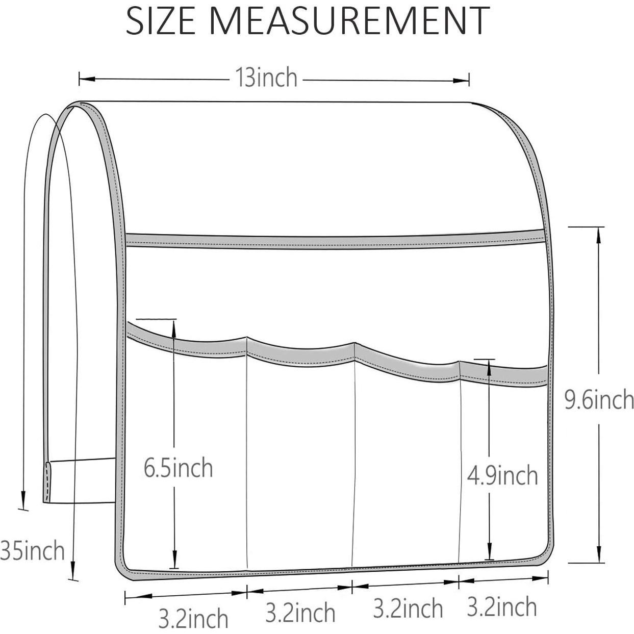 Organizador de reposabrazos FLYILY Beige 33 cm para control remoto
