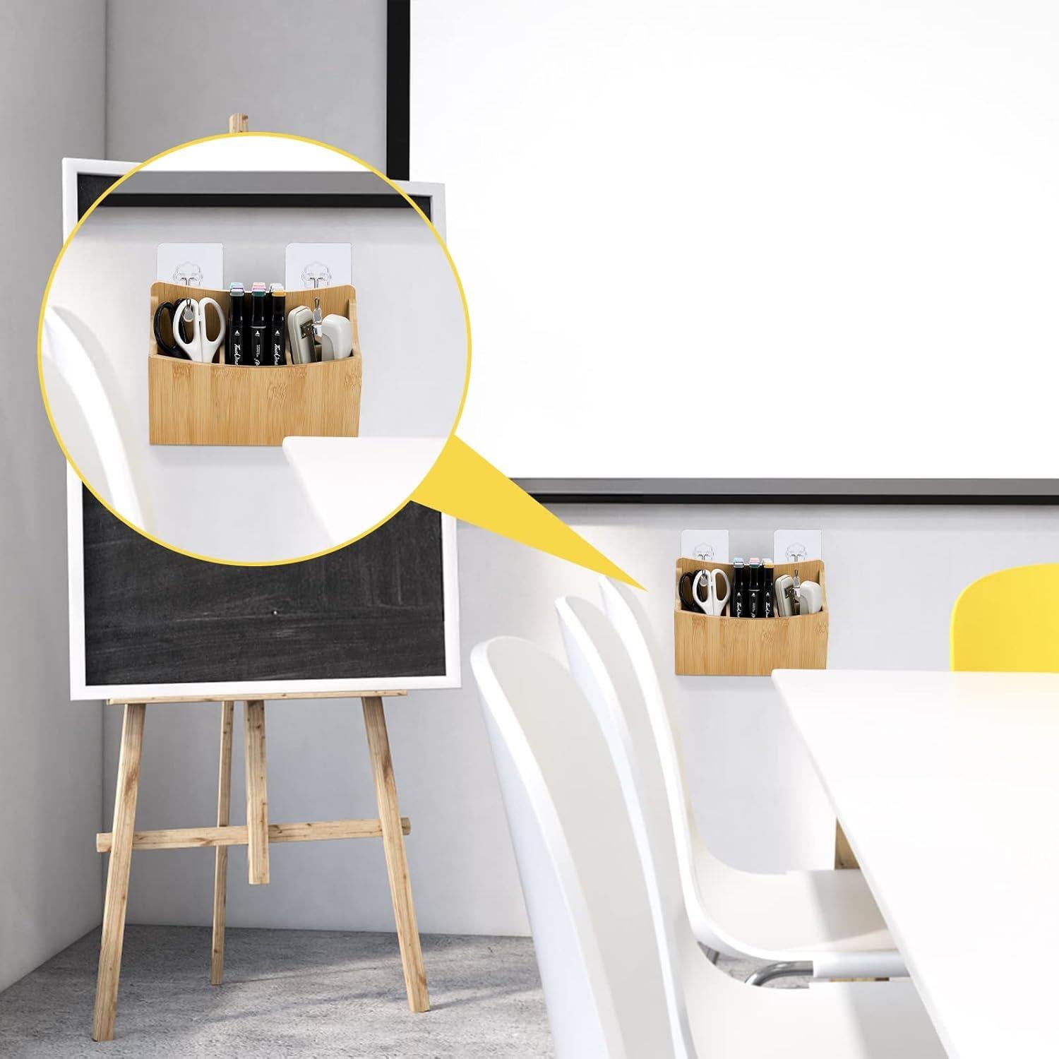 Soporte de Marcadores y Bolígrafos Nicunom de Bambú - Paquete de 2