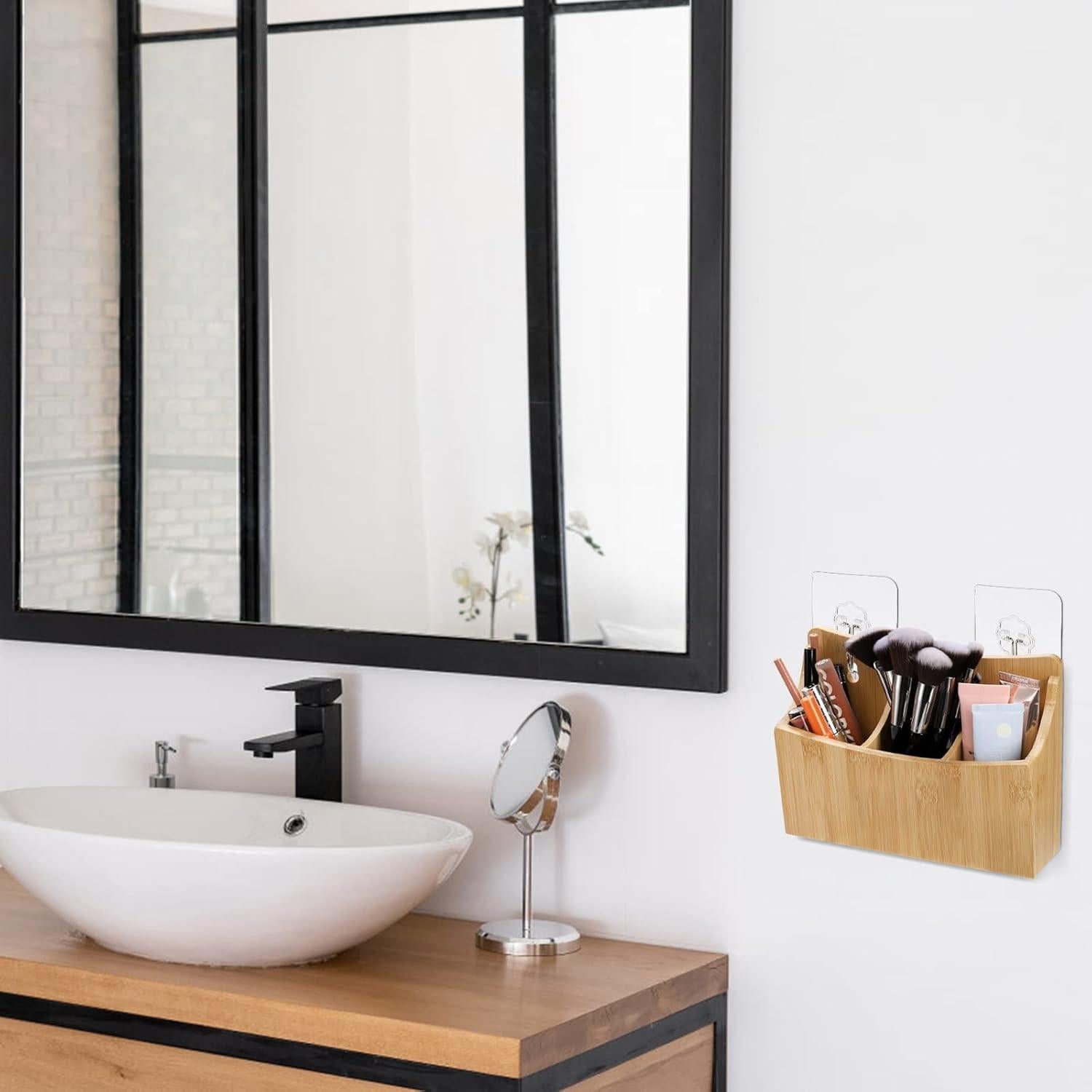 Soporte de Marcadores y Bolígrafos Nicunom de Bambú - Paquete de 2