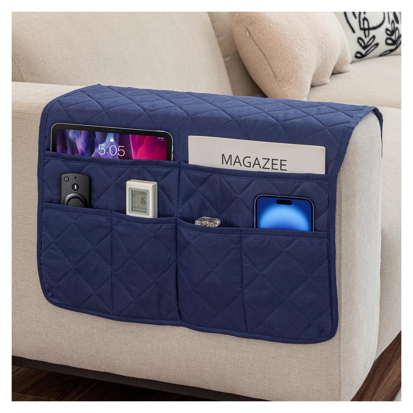 Organizador de Reposabrazos DECKALY Navy con 6 Bolsillos