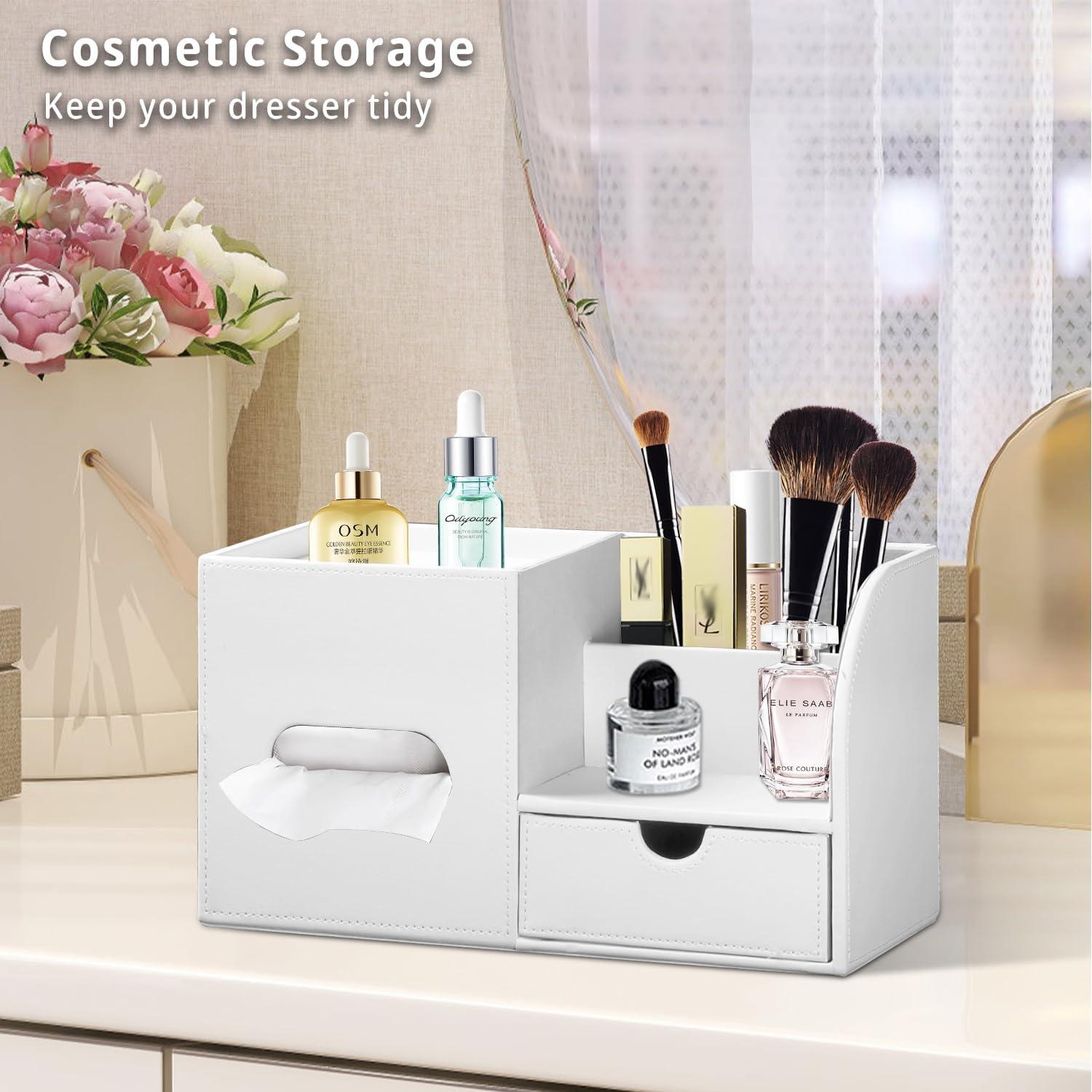 Cubierta de Caja de Pañuelos Fanousy con Bandeja y Organizador