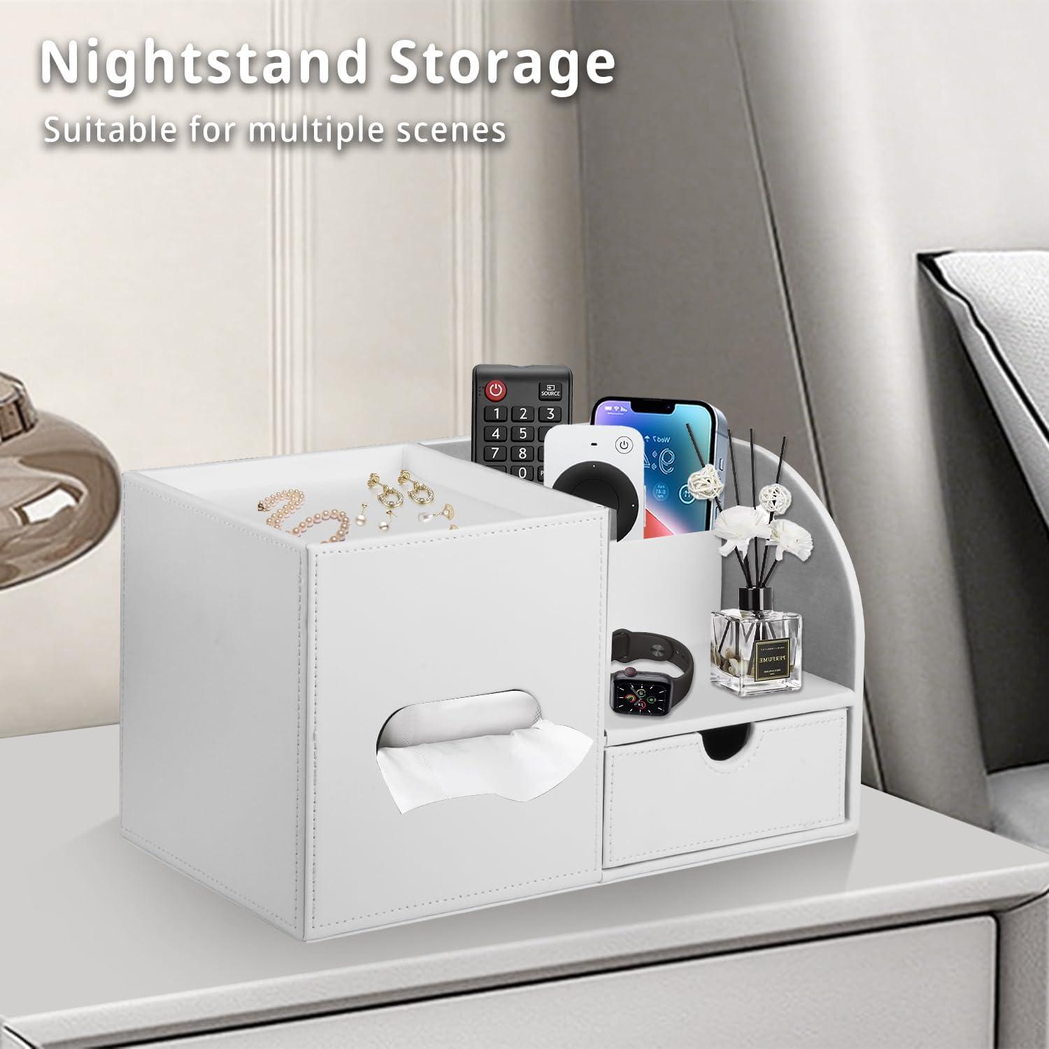 Cubierta de Caja de Pañuelos Fanousy con Bandeja y Organizador