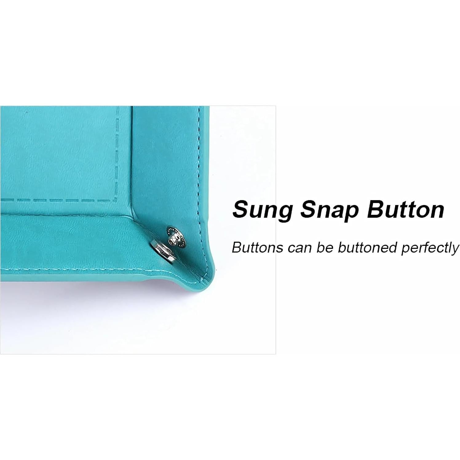 Bandeja de Valet Plegable siduater de Cuero Sintético Beige