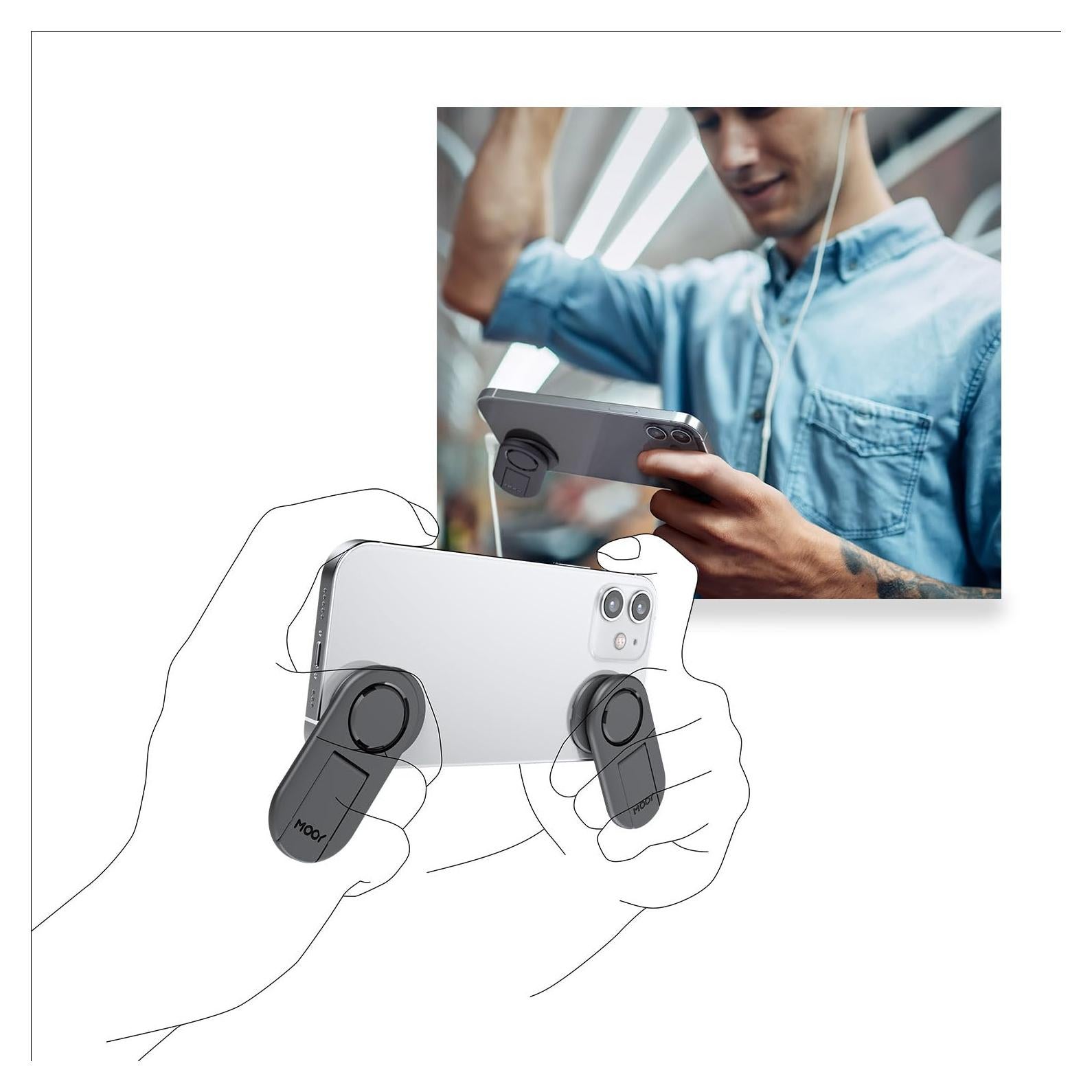 Controlador de Juegos Móvil MOOY GAMEBLADE Ergonómico Universal