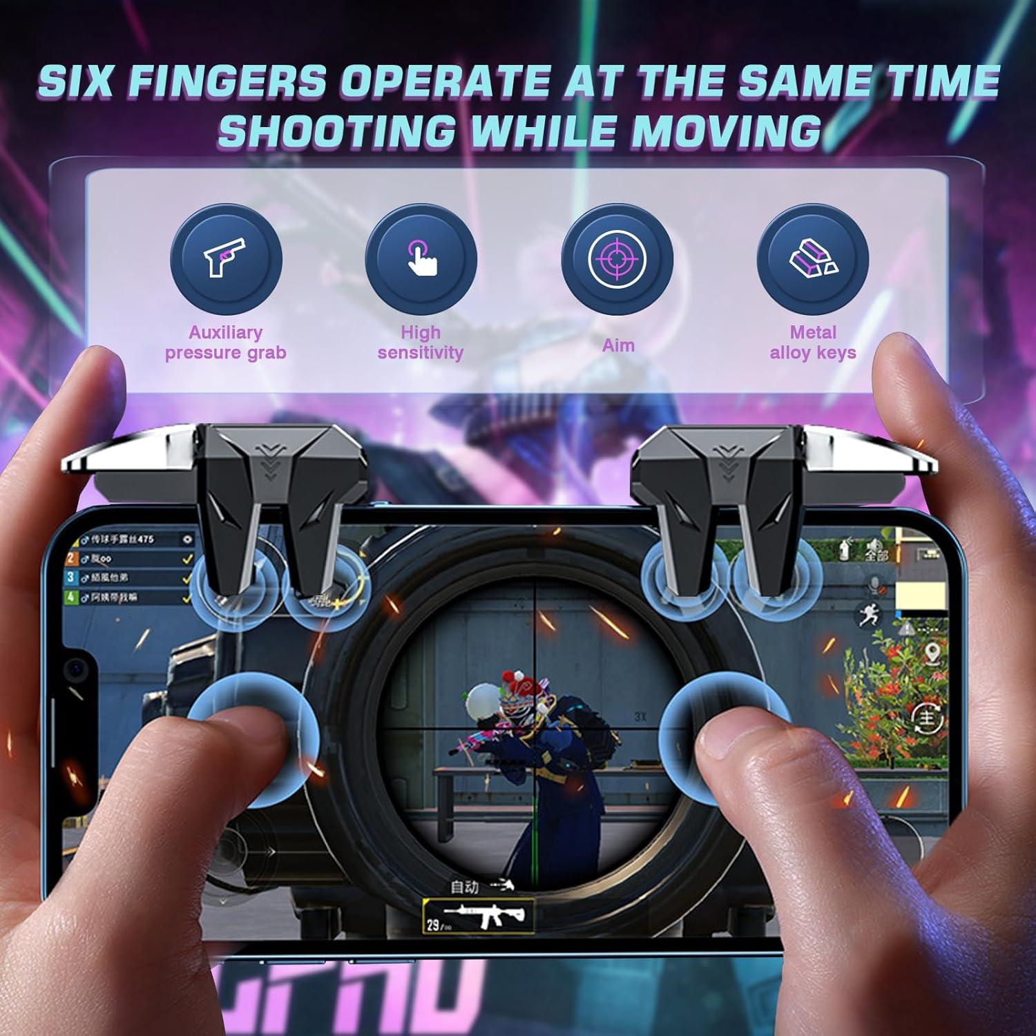 Controlador de Juego EasEasy para Smartphone - Gatillo 6 Dedos