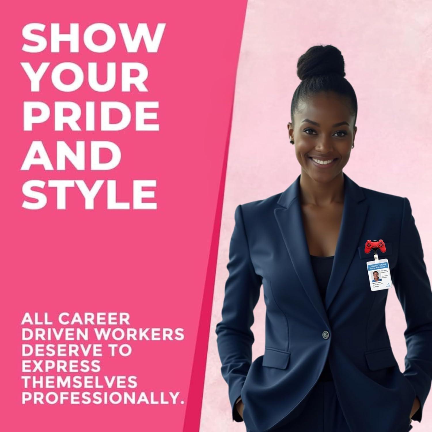 Carrete de Insignia Rojo Reflejos De Zana - Paquete de 2