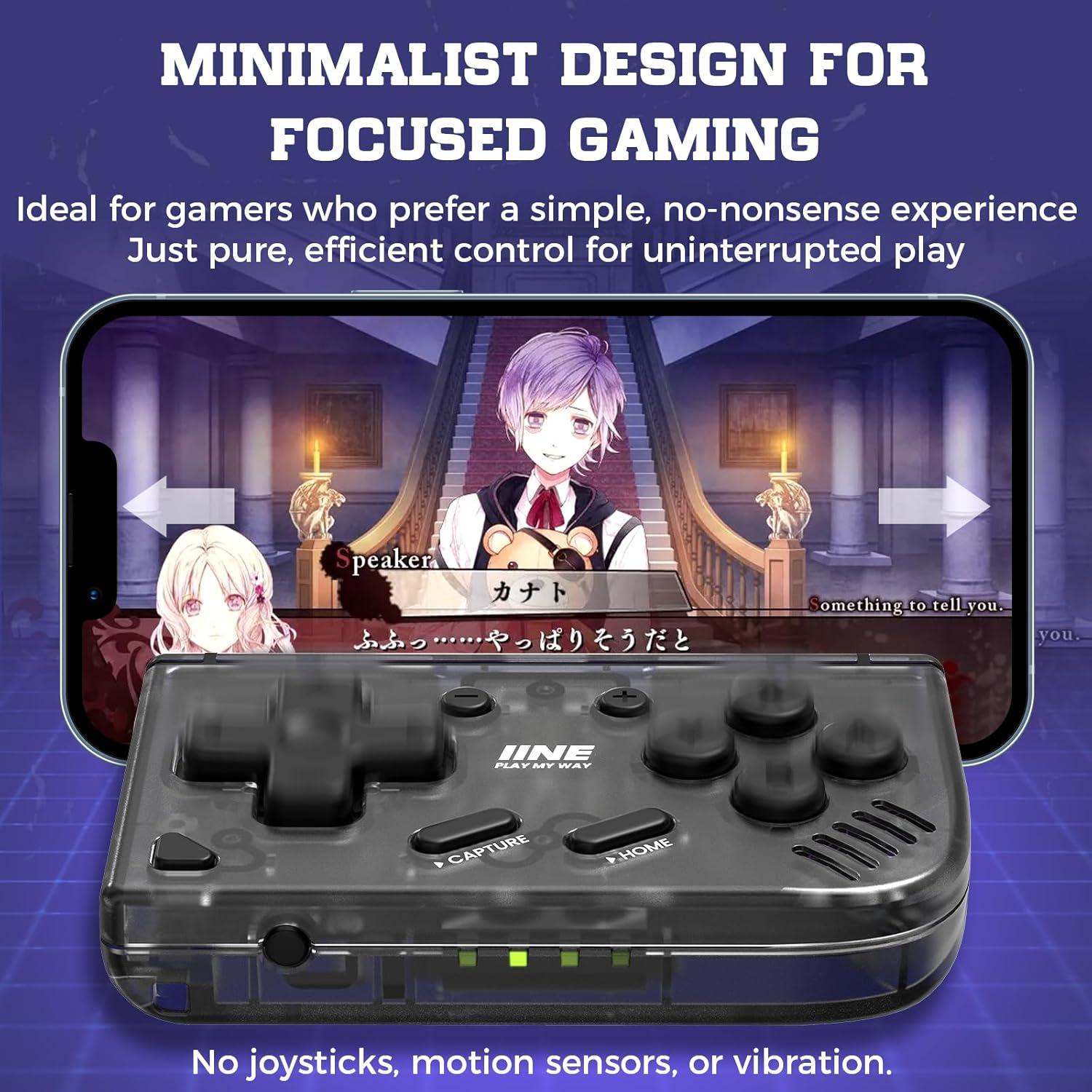 Controlador Inalámbrico Mini IINE Negro para Switch y PC