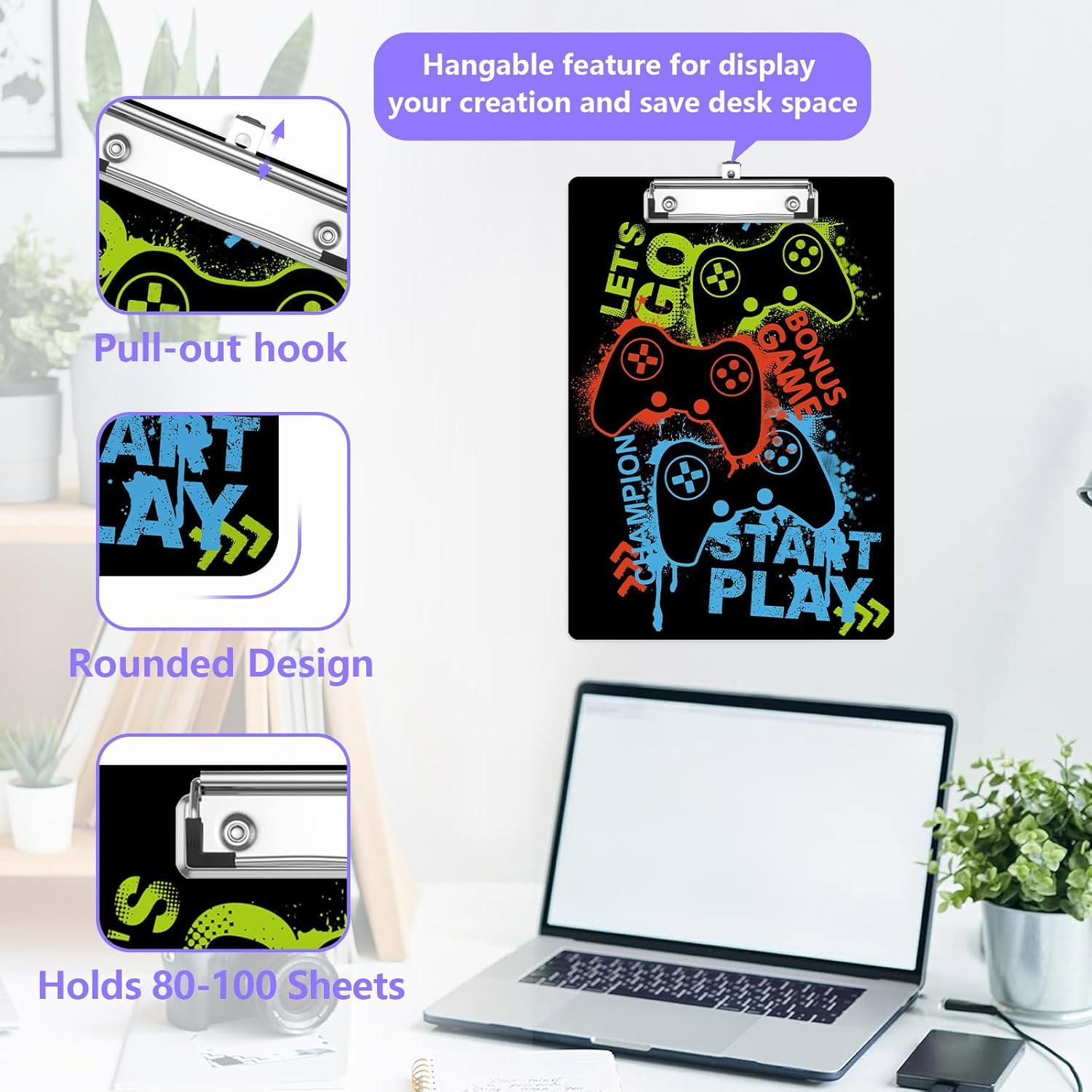 Portapapeles A4 EMXION de Plástico con Clip Metal - Diseño Juego