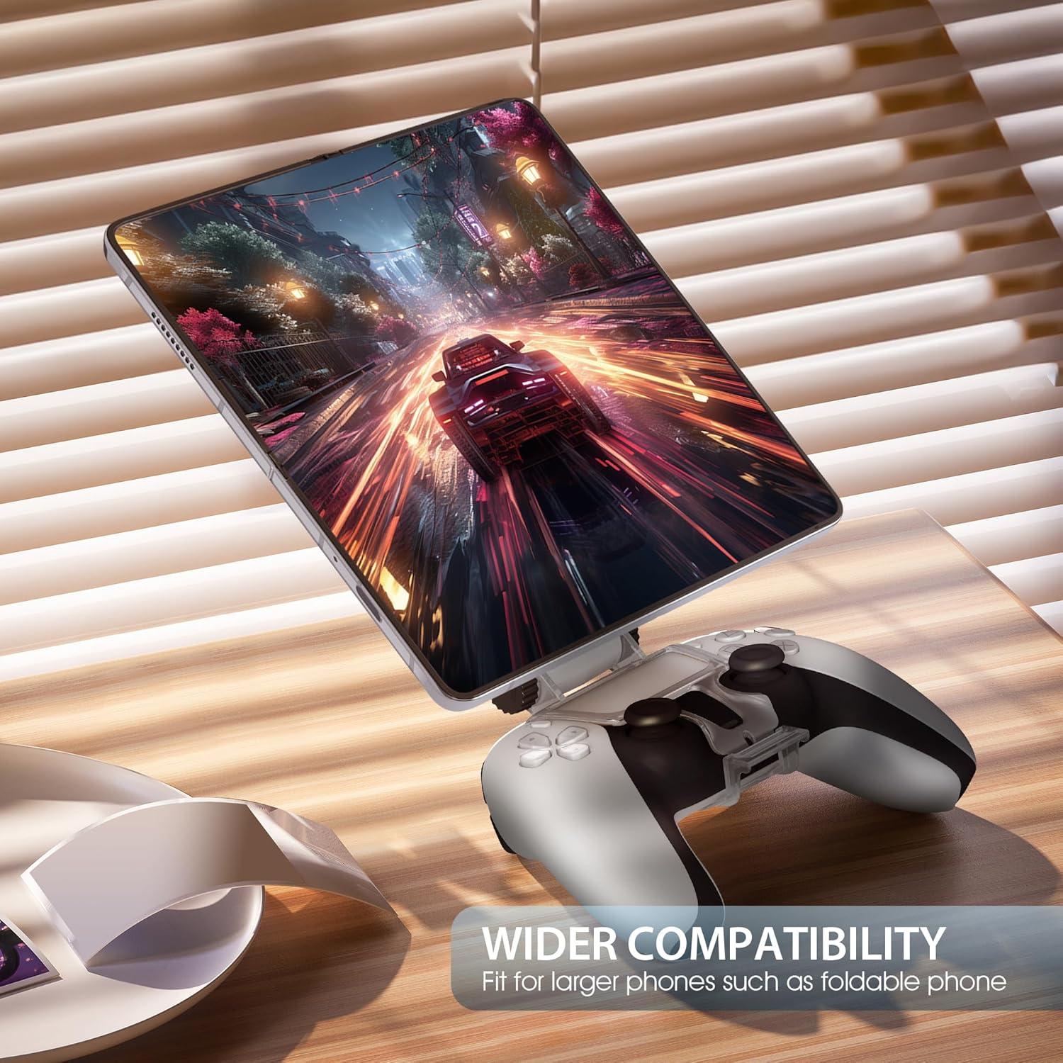 Soporte Magnético para Teléfono Orzero PS5 Dualsense Plata