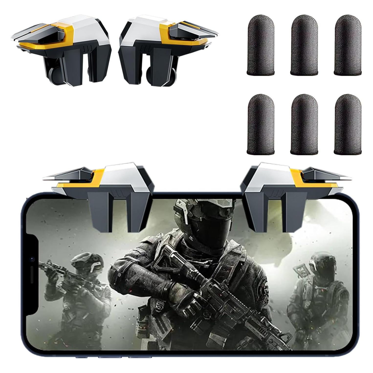 Controlador de Juego Móvil GOFOYO 6 Dedos con Gatillos