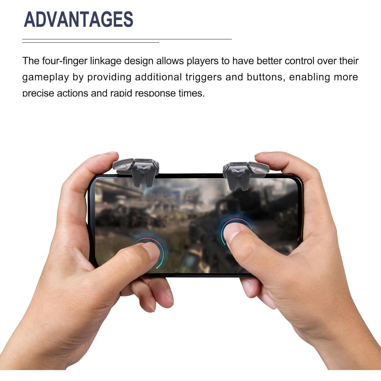 Controlador de Juego Móvil MECCANIXITY G21 con Triggers y Guantes