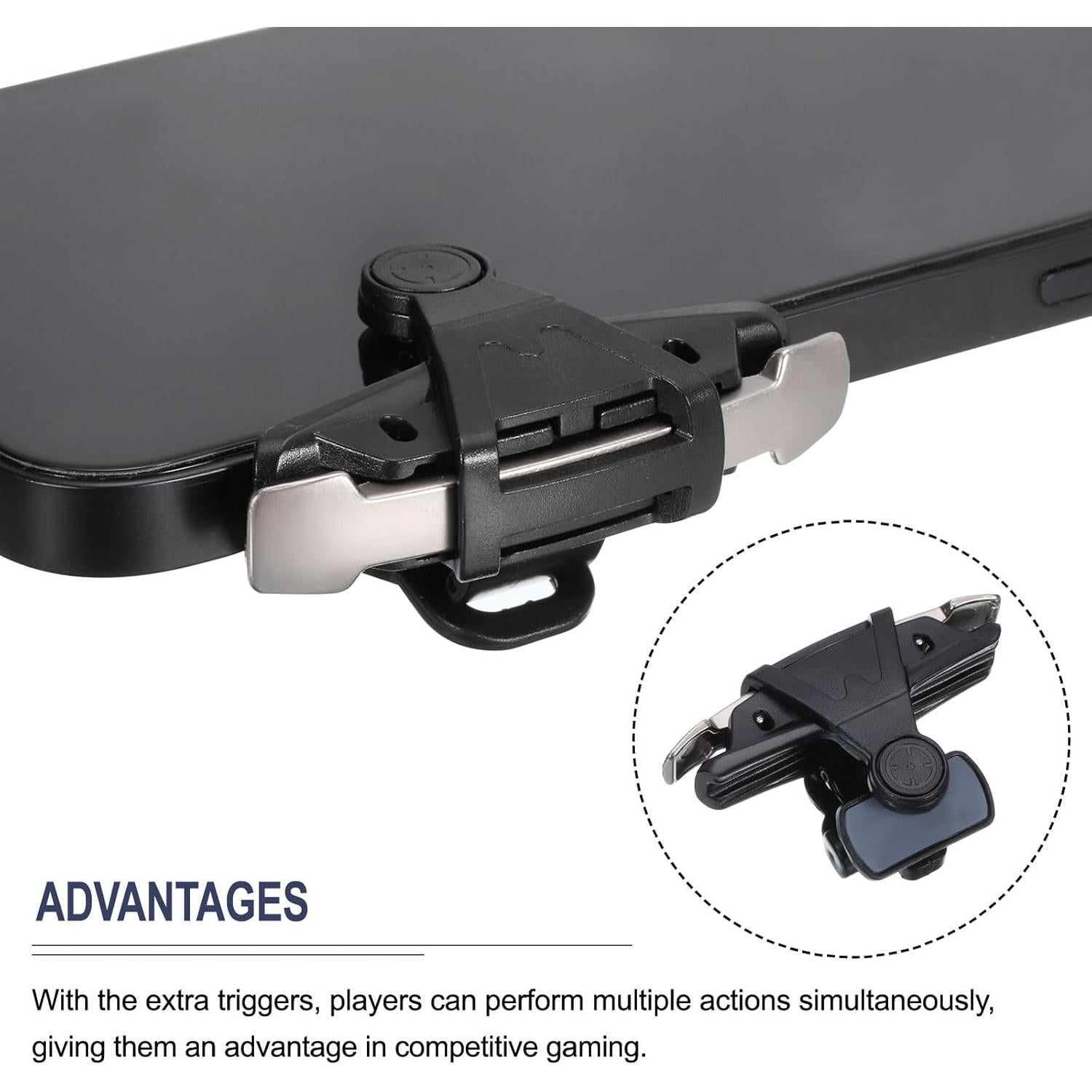 Controlador de Juego Móvil MECCANIXITY Gatillo Sensible Negro 4.7-6.5"