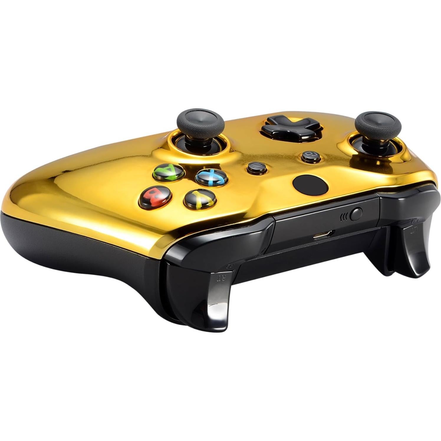 Carcasa Frontal Cromo Dorado eXtremeRate para Xbox One S/X 1708
