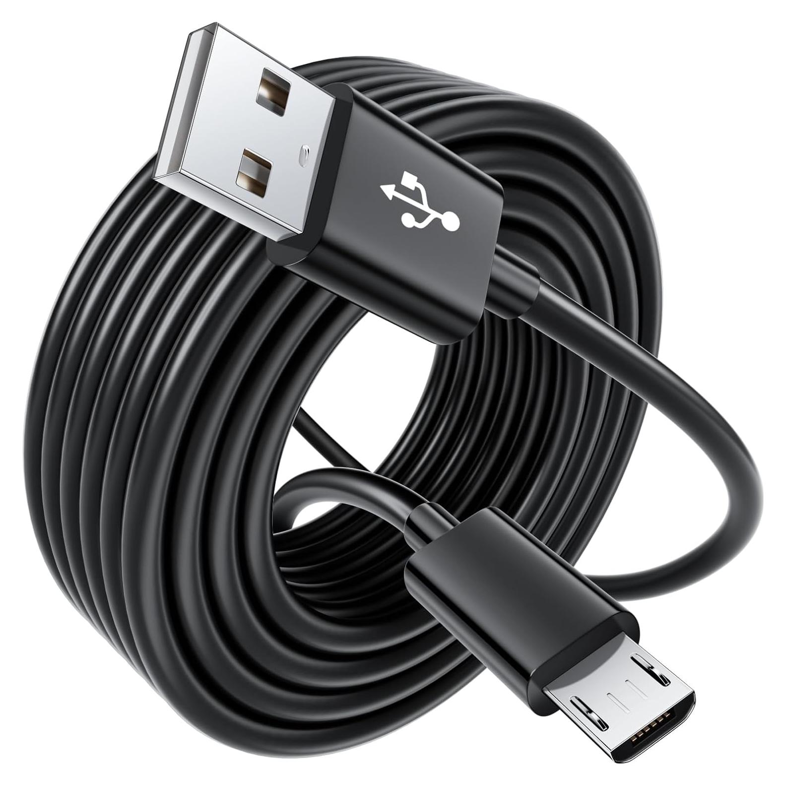 Cable de Carga Micro USB 3m SIOCEN para Controladores Xbox One y PS4