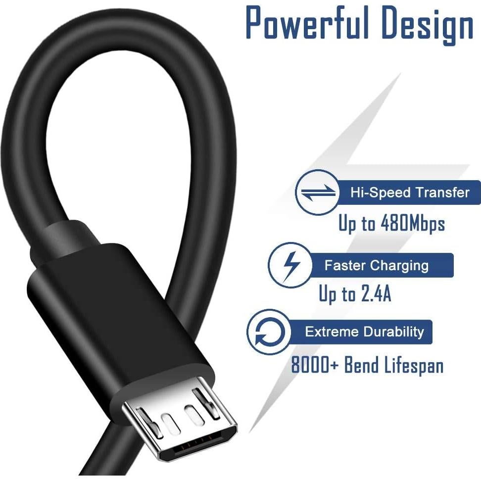 Cable de Carga Micro USB 3m SIOCEN para Controladores Xbox One y PS4